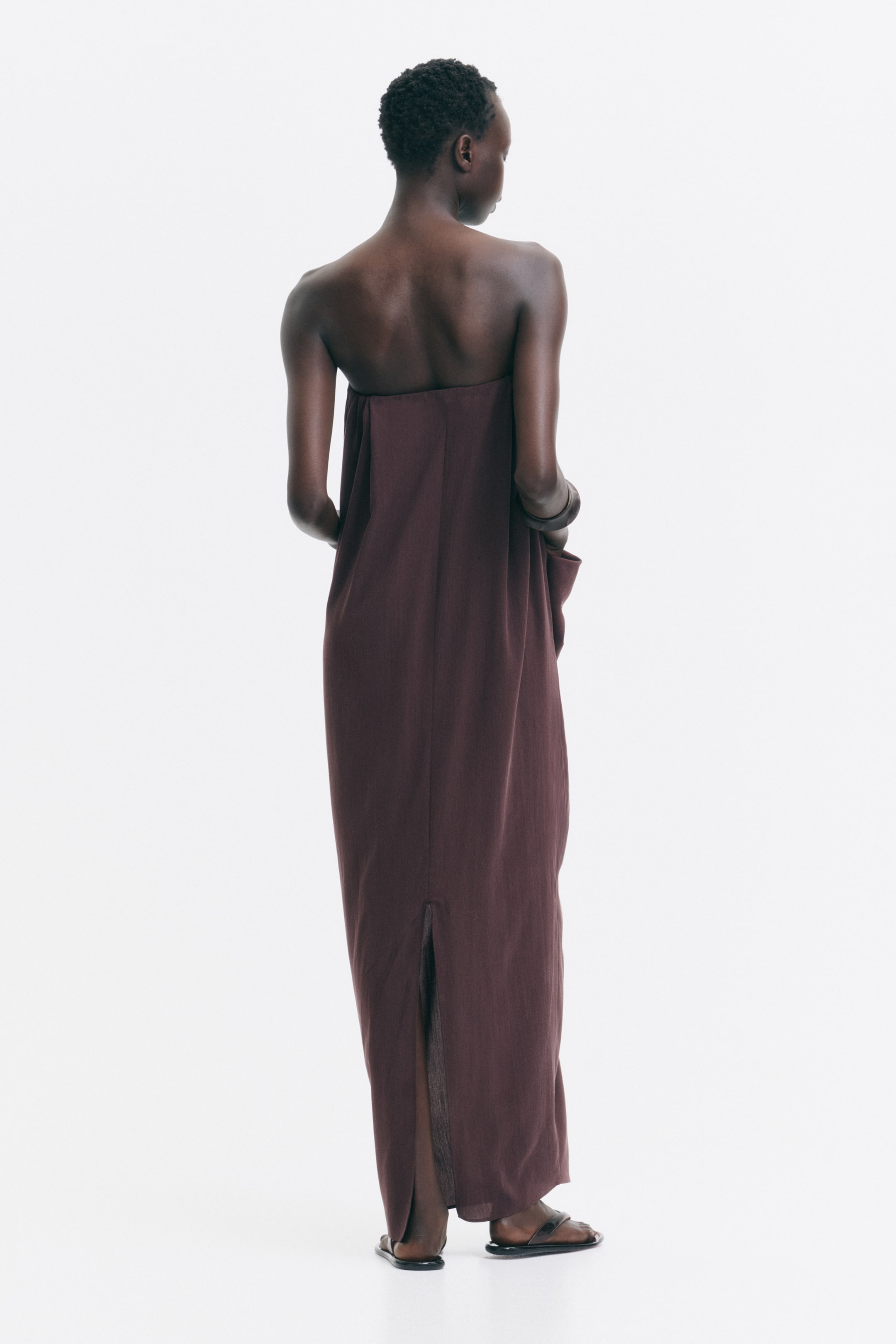 Robe bandeau avec détail noué