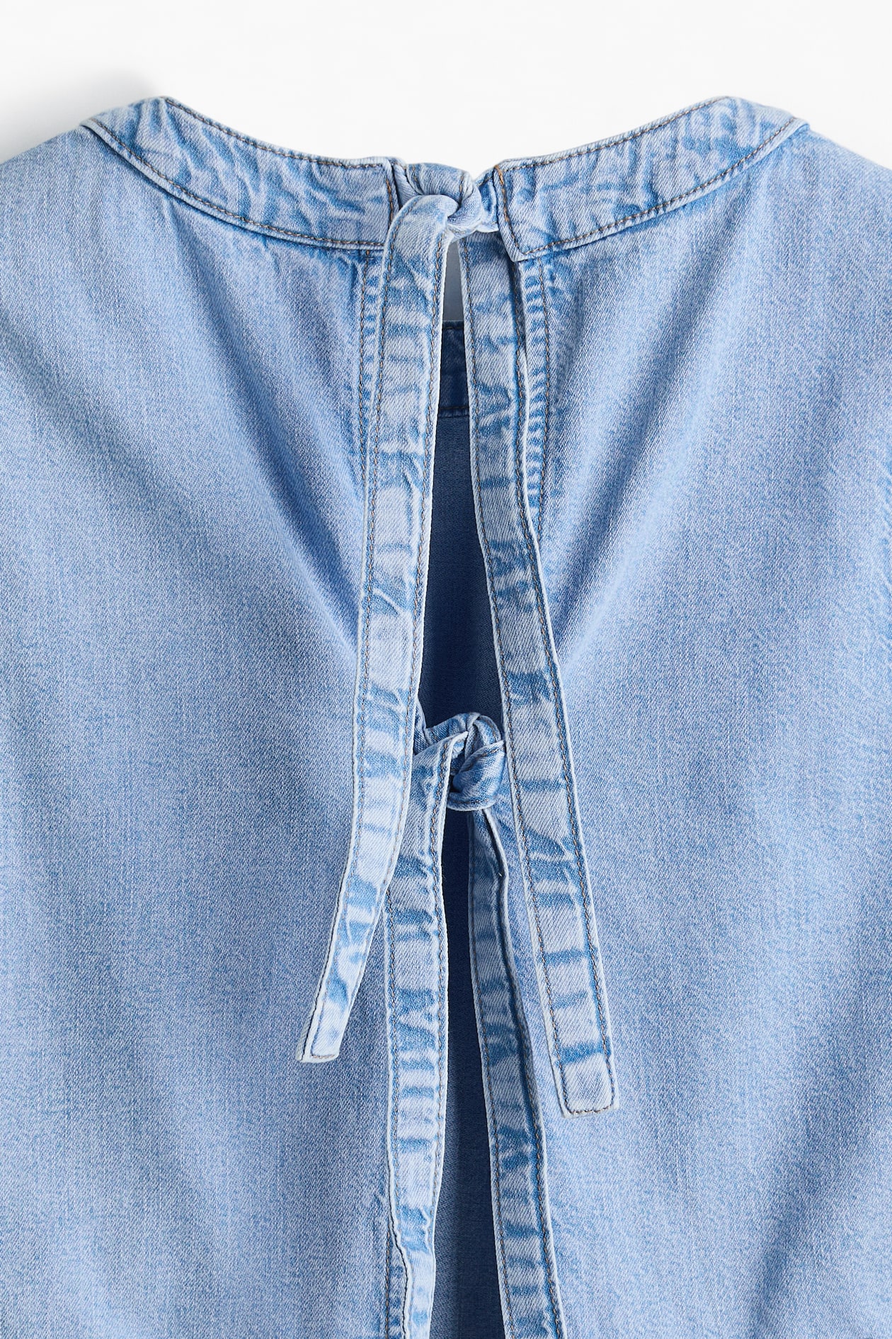 Open-Back Denim Top - image 2