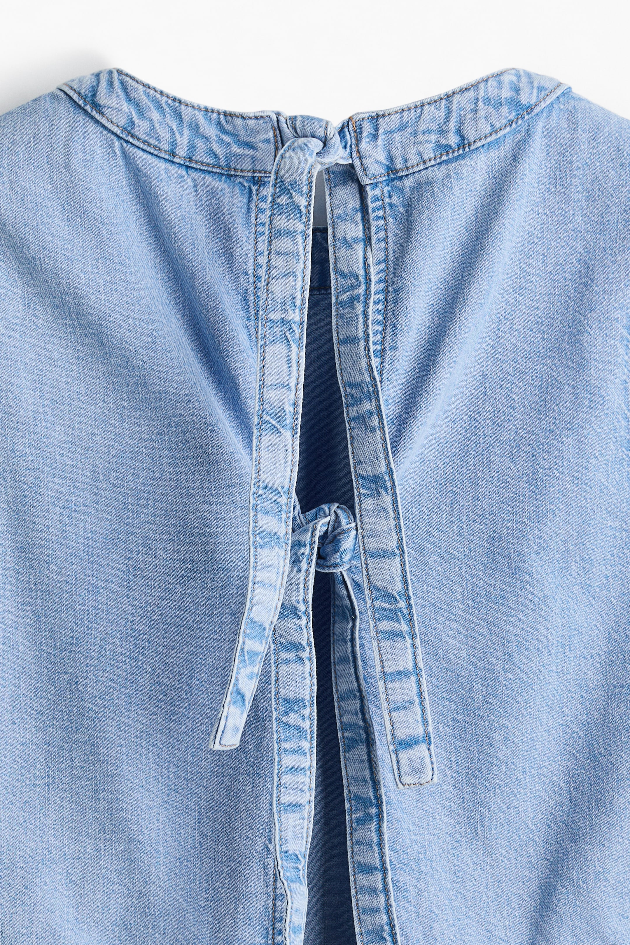 Open-Back Denim Top