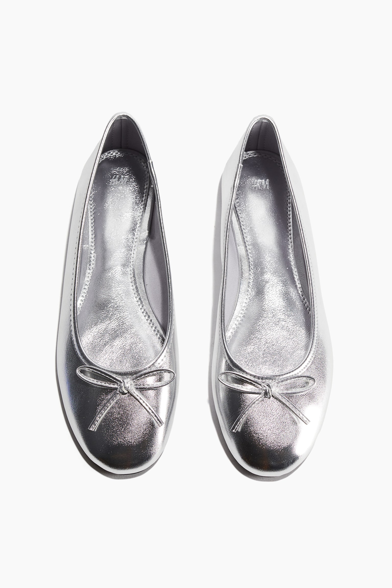 Ballet Flats - Silver colour/Black/Light beige/Black - 2