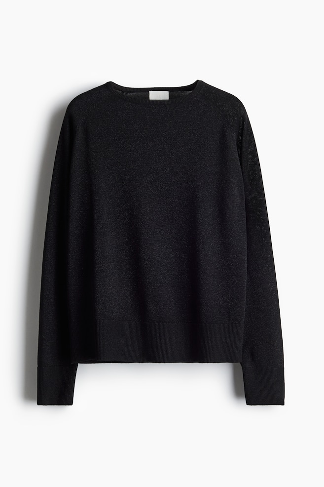 Pull scintillant - Noir/Bleu ancien - 1