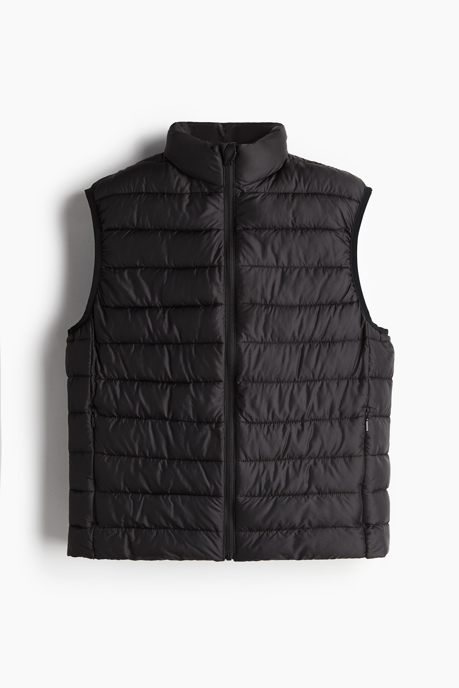 Slim Fit Lightweight puffer gilet - Black/Navy blue - 2