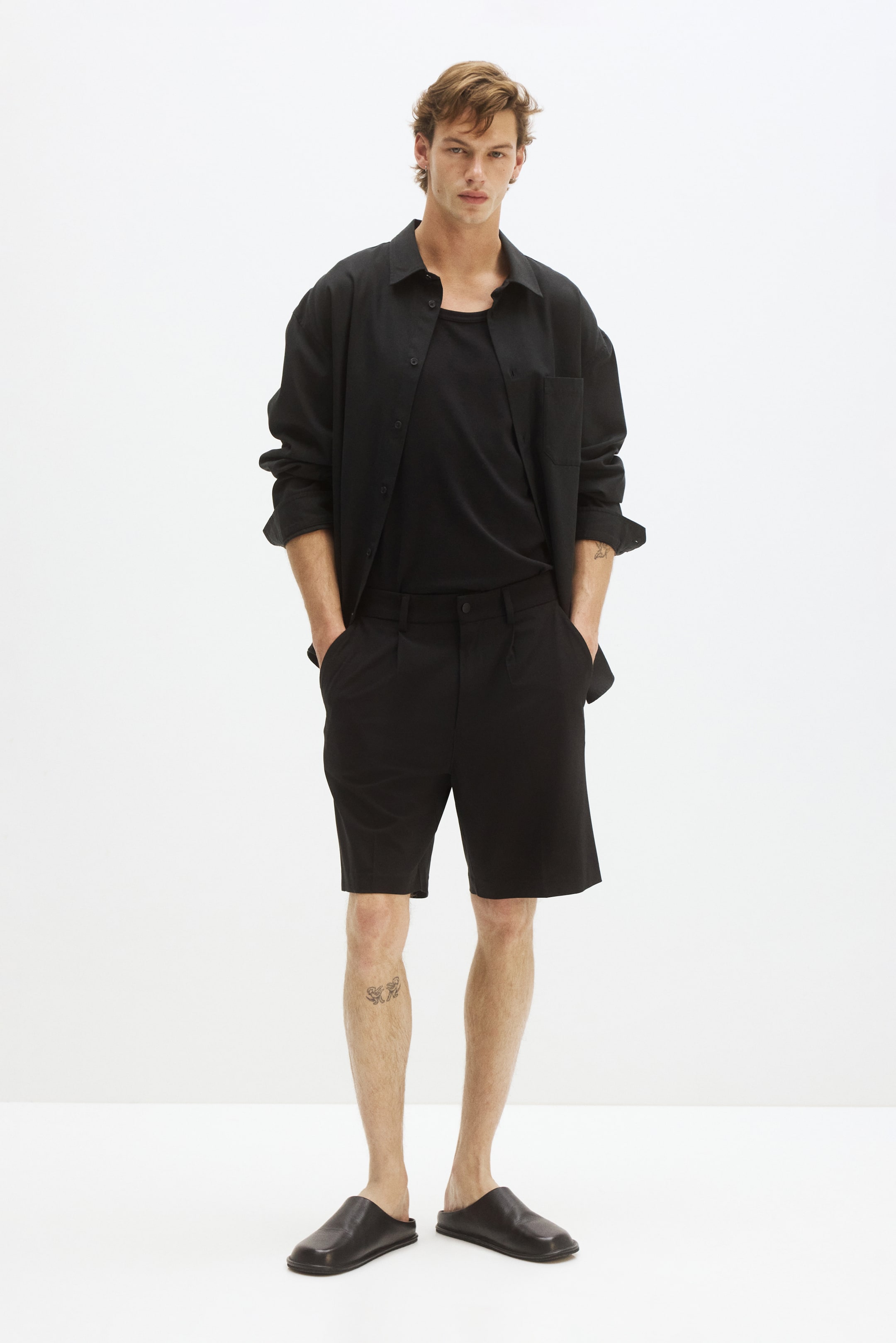 Four-Way Stretch Loose-Fit Shorts