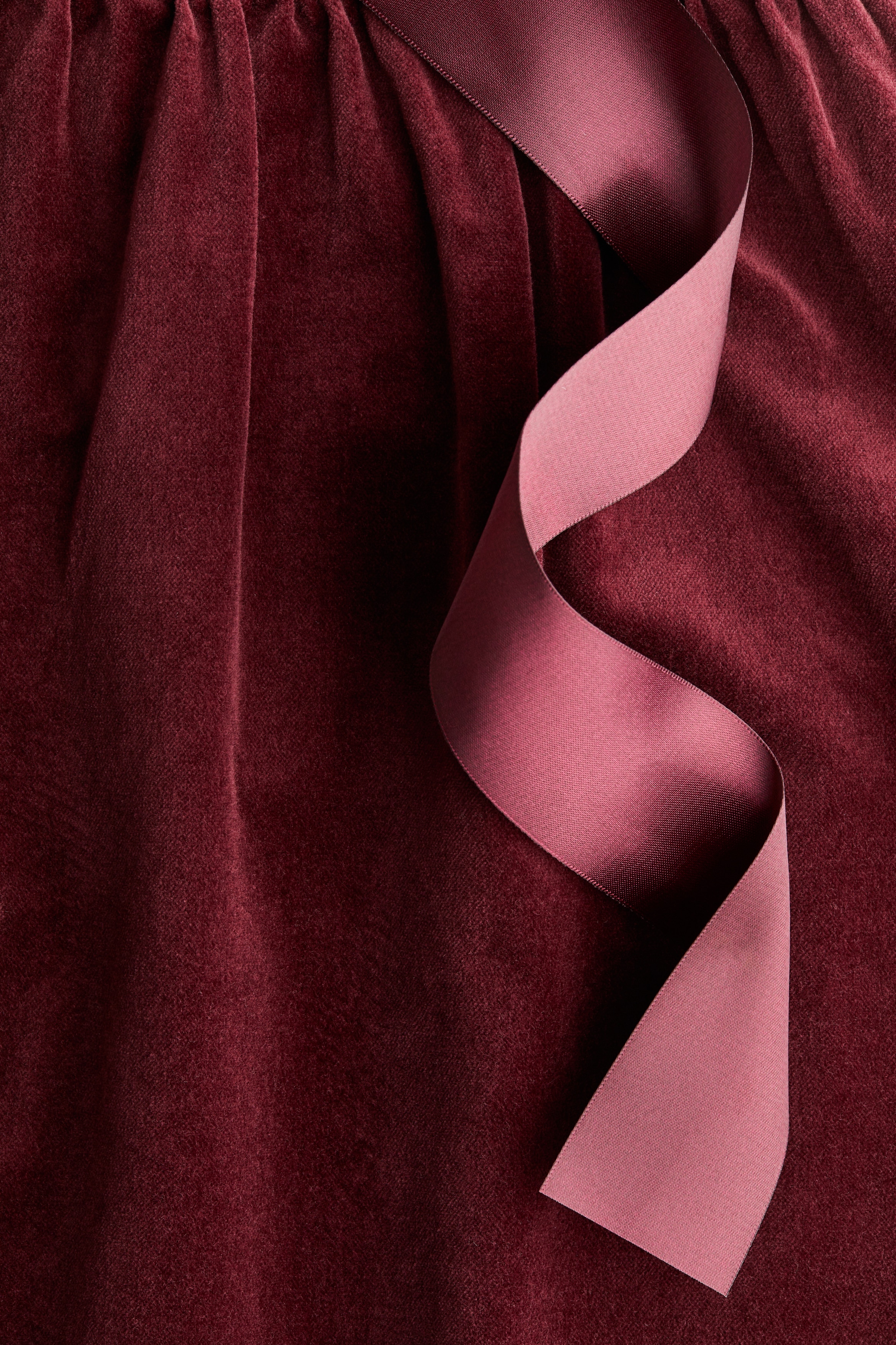 strapless open back dress Halia Velvet Midi Dress