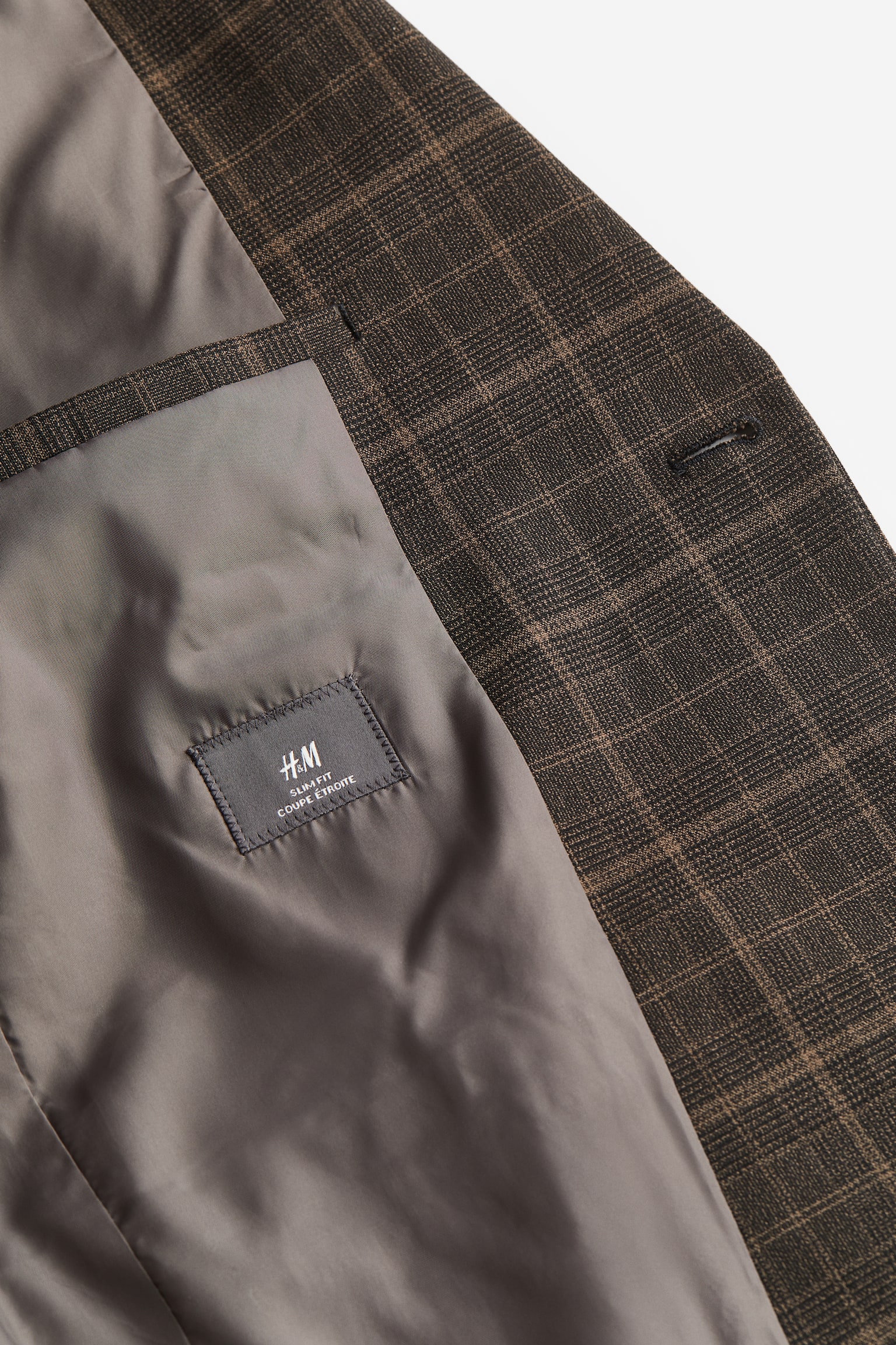 Slim Fit Jacket - Dark brown/Checked/Navy blue/Pinstriped/Greige/Checked/Dark grey/Checked - 2