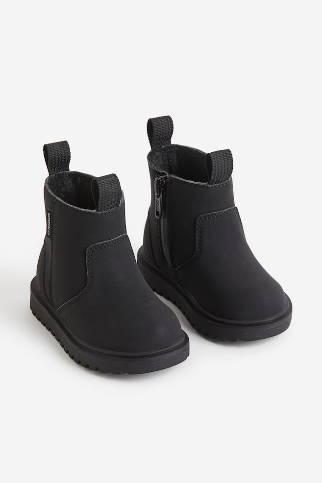 Waterproof Chelsea boots - Black/Dark maroon/Brown - 1
