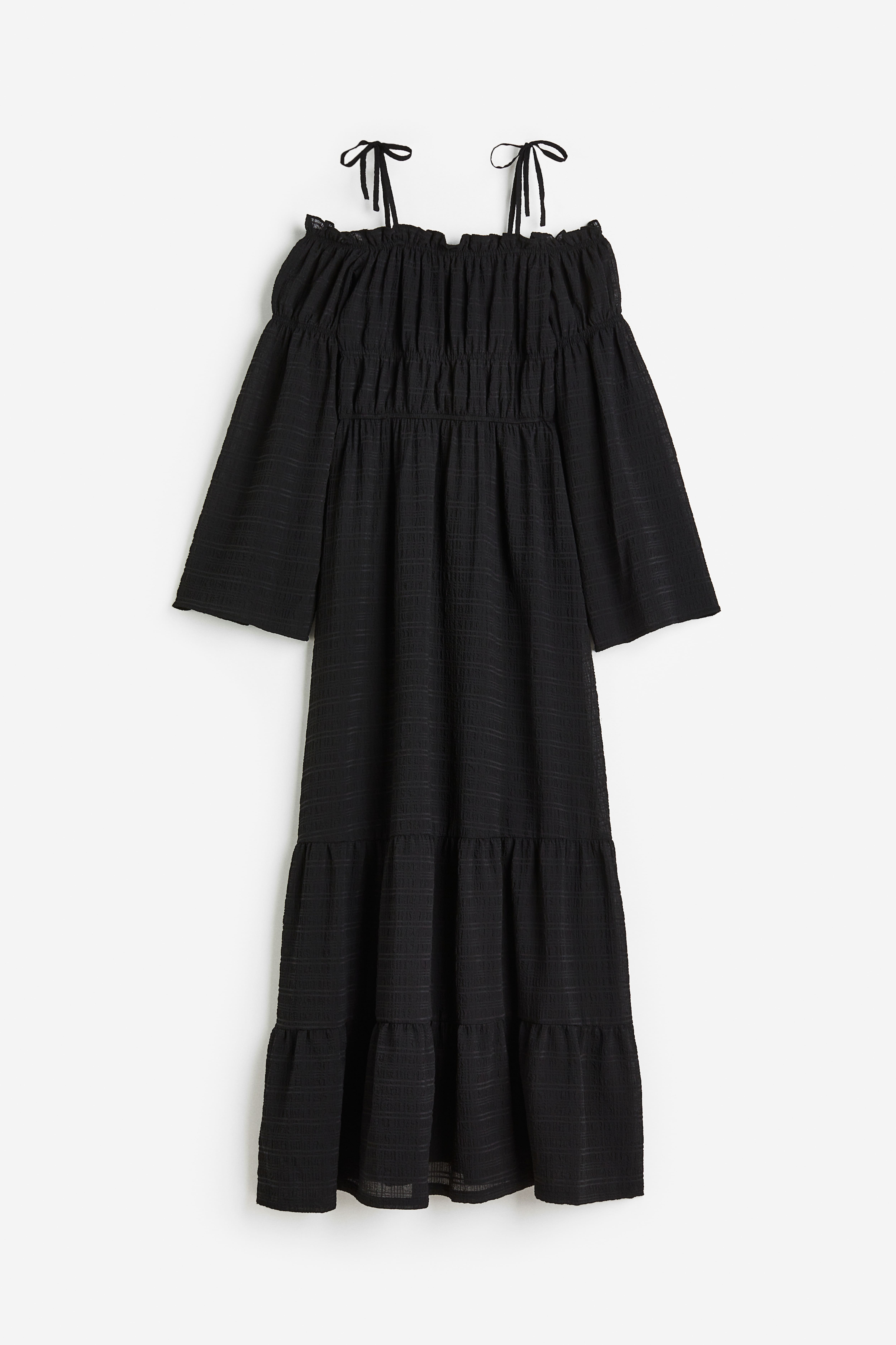 H&m black off the shoulder dress sale