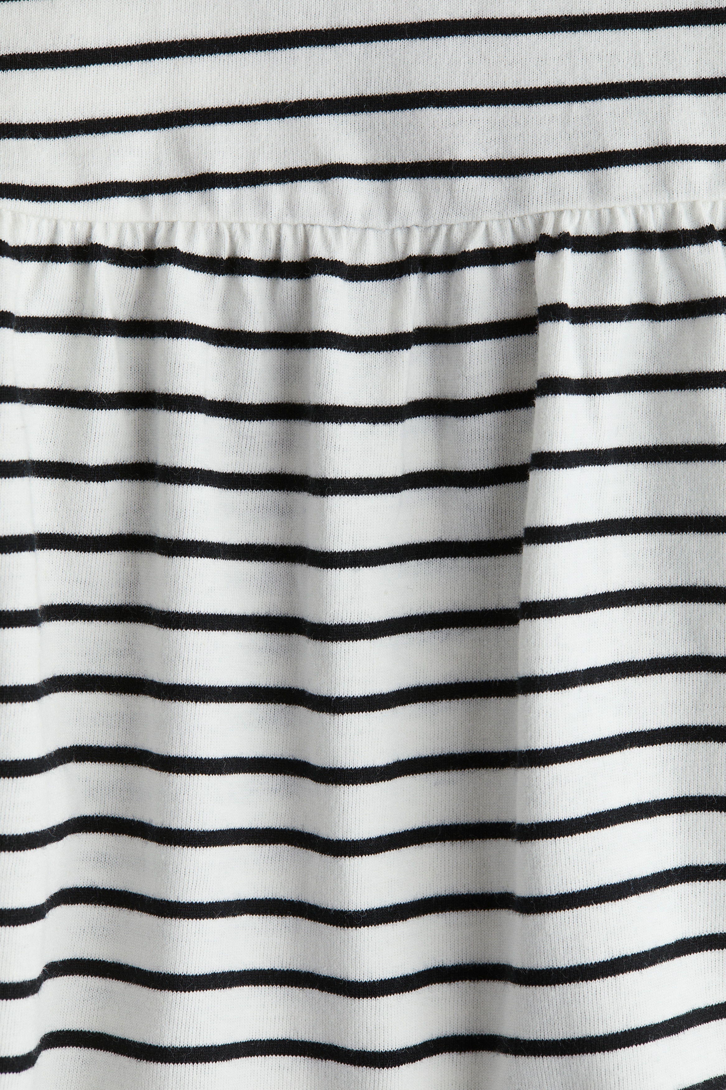 Cotton Jersey Dress - White/black striped - Kids | H&M US