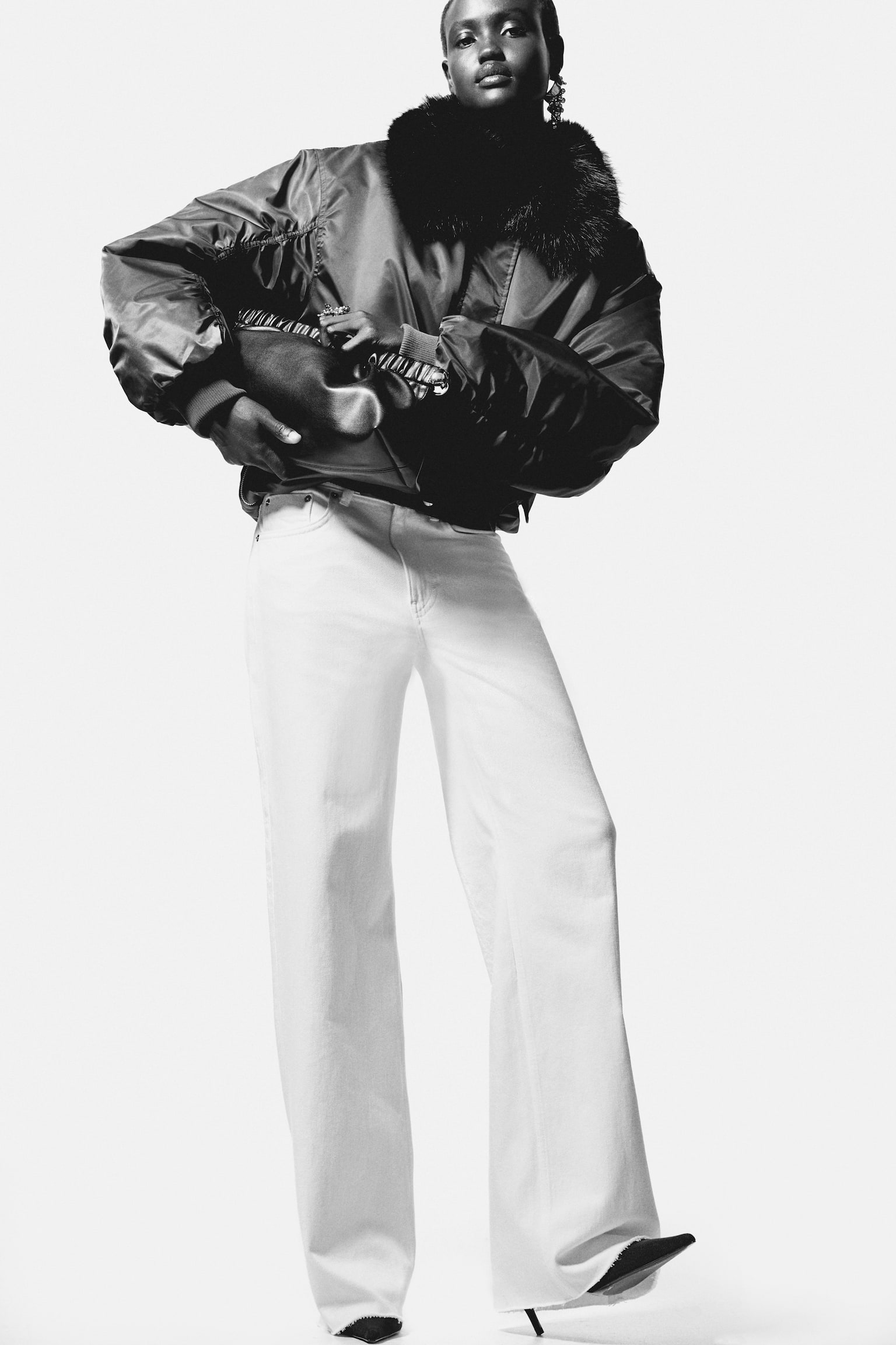 Wide High Jeans - ホワイト/ダークデニムブルー/デニムブルー/ウォッシュドブラック/モール - 5