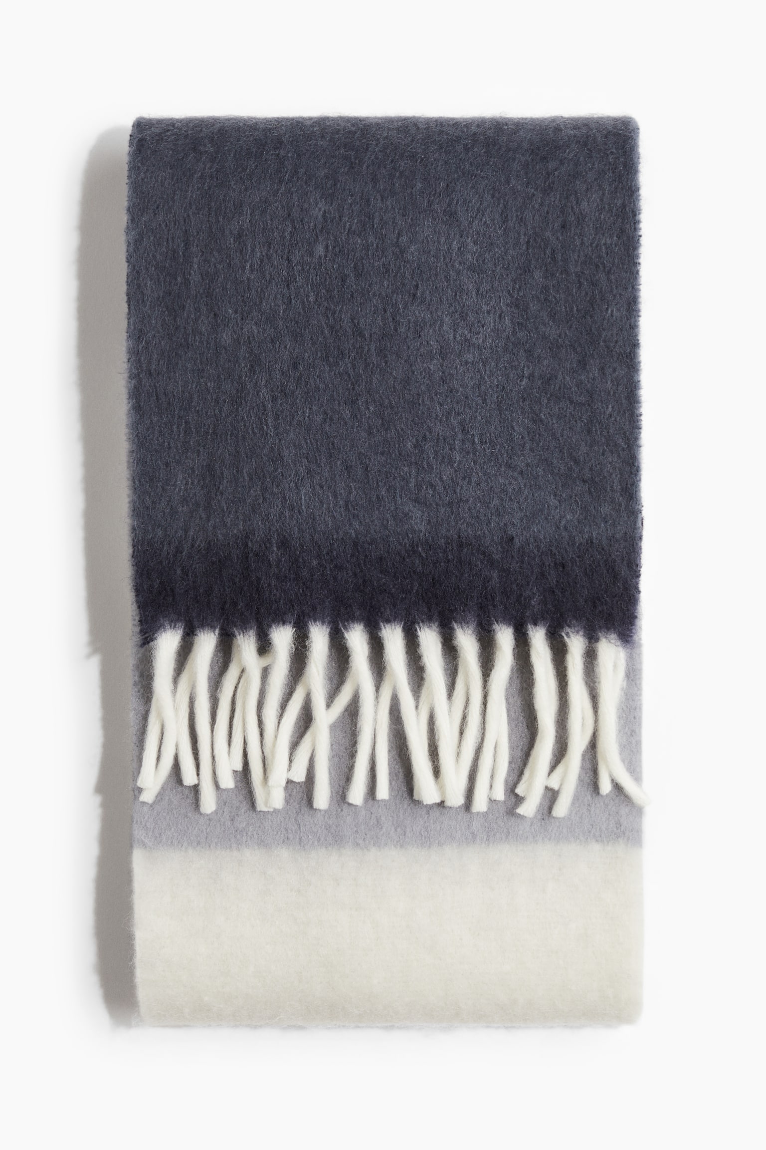 Brushed scarf - Dark blue/Block-coloured/Beige - 2