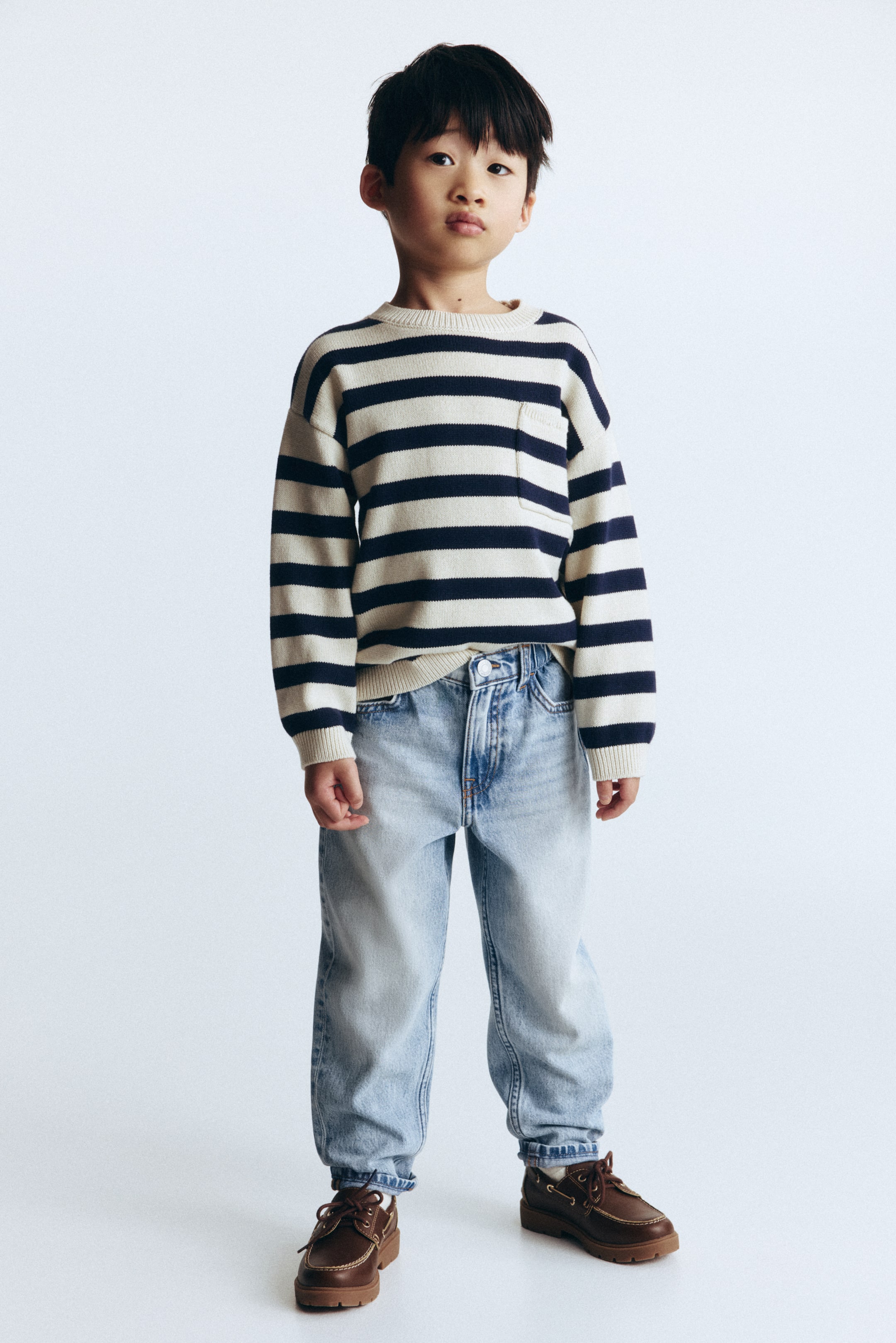 הצגת תמונה גדולה יותר: Loose Fit Jeans - כחול ג'ינס בהיר - Kids | H&M IL 1