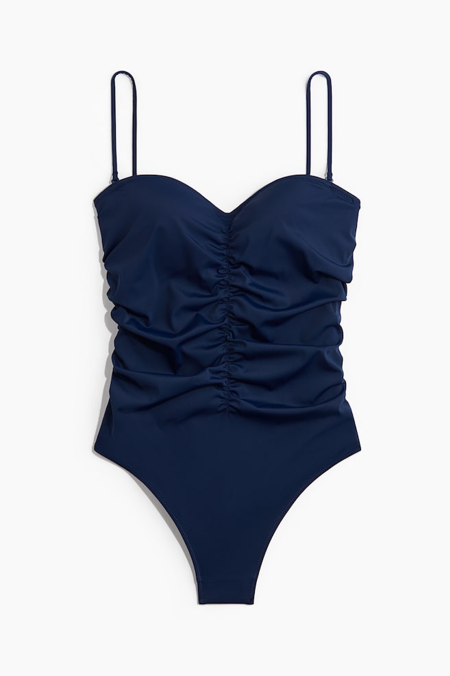 Bandeaubadpak - Medium Shape - Marineblauw/Donkerbruin/Zwart - 1