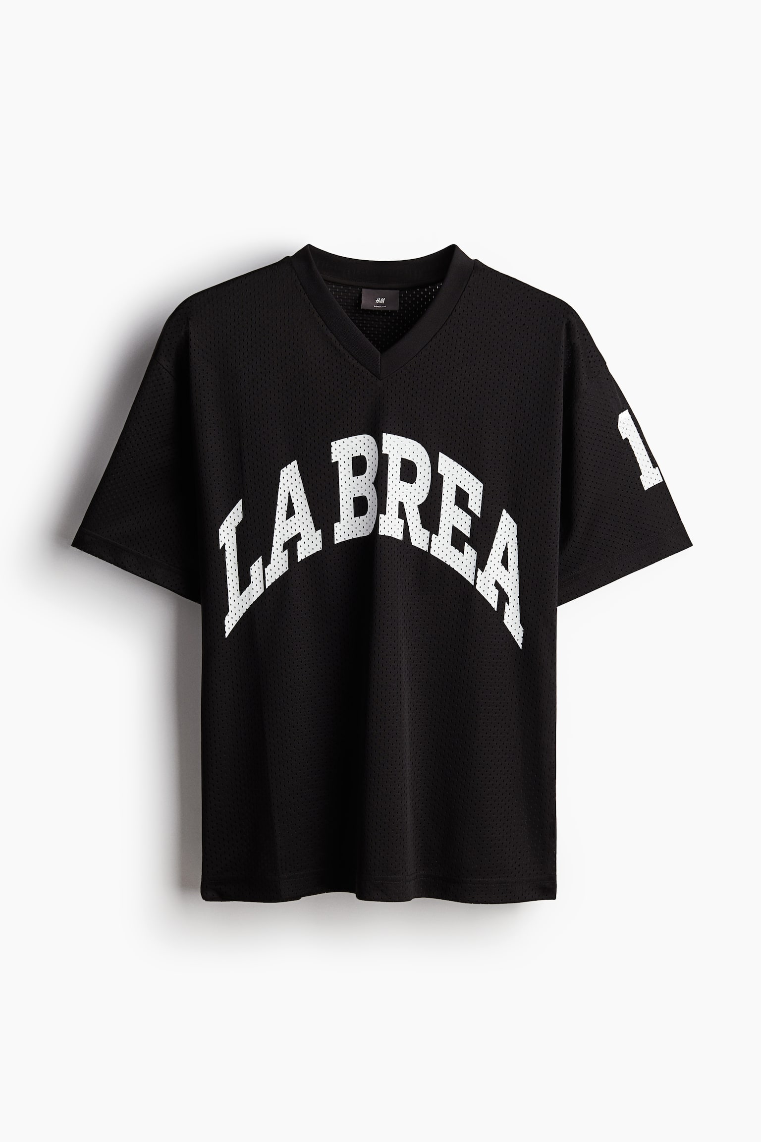 Loose Fit Printed mesh T-shirt - Black/La Brea - 2