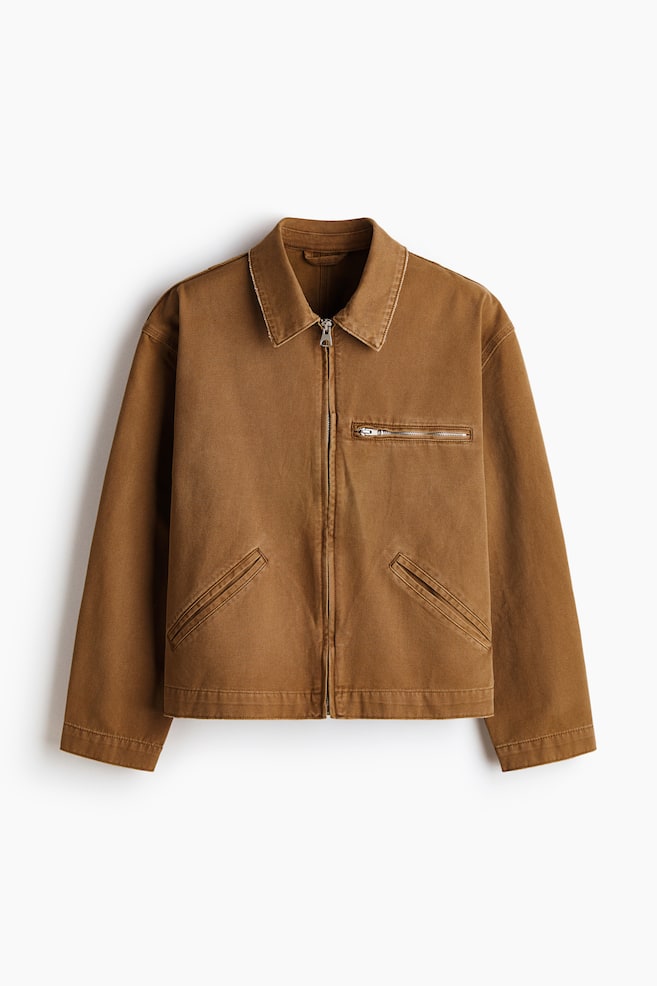 Giacca con colletto - Beige scuro - 1