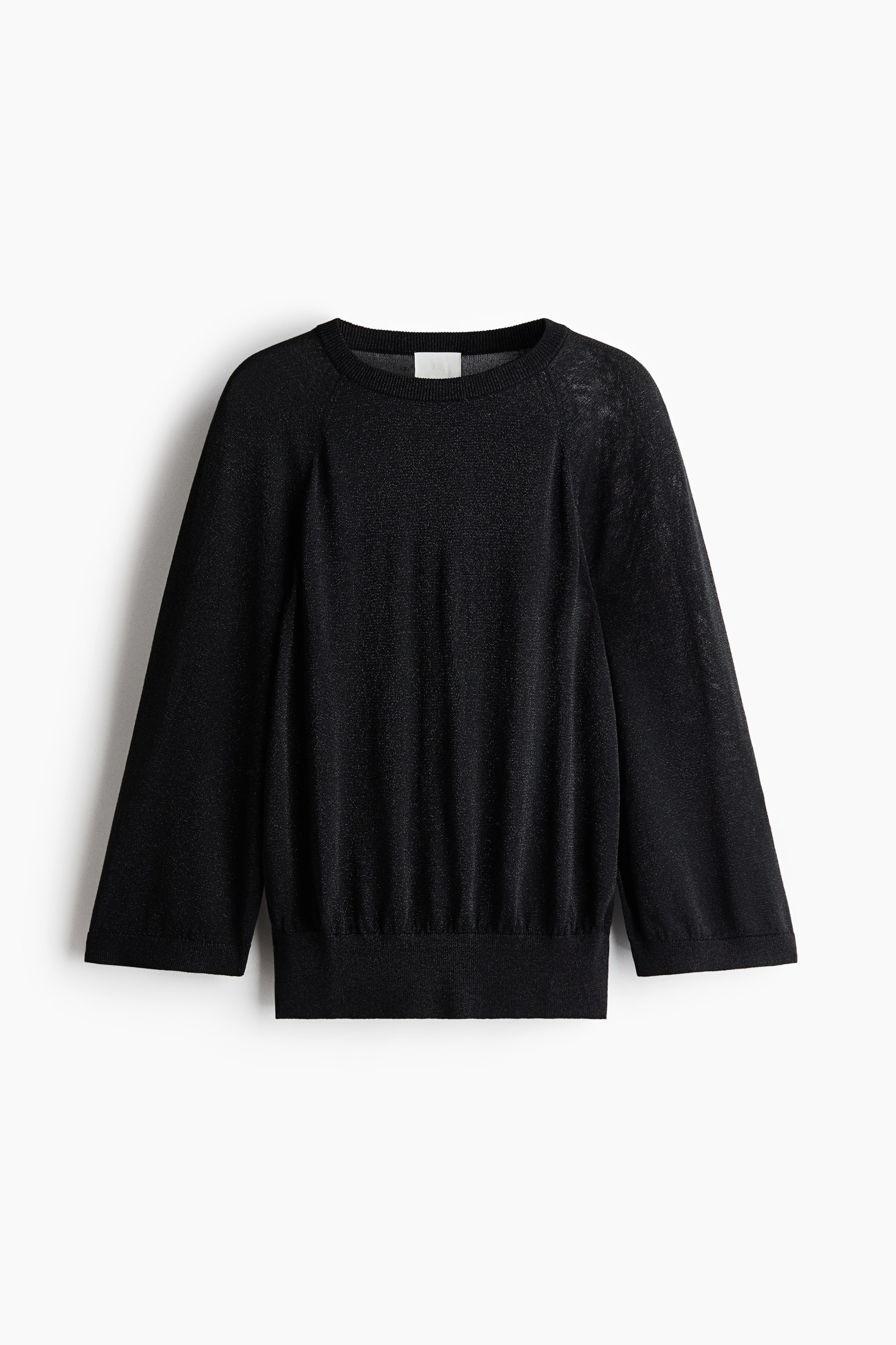 View larger image: Glittery knitted top - Black - Ladies | H&M 1