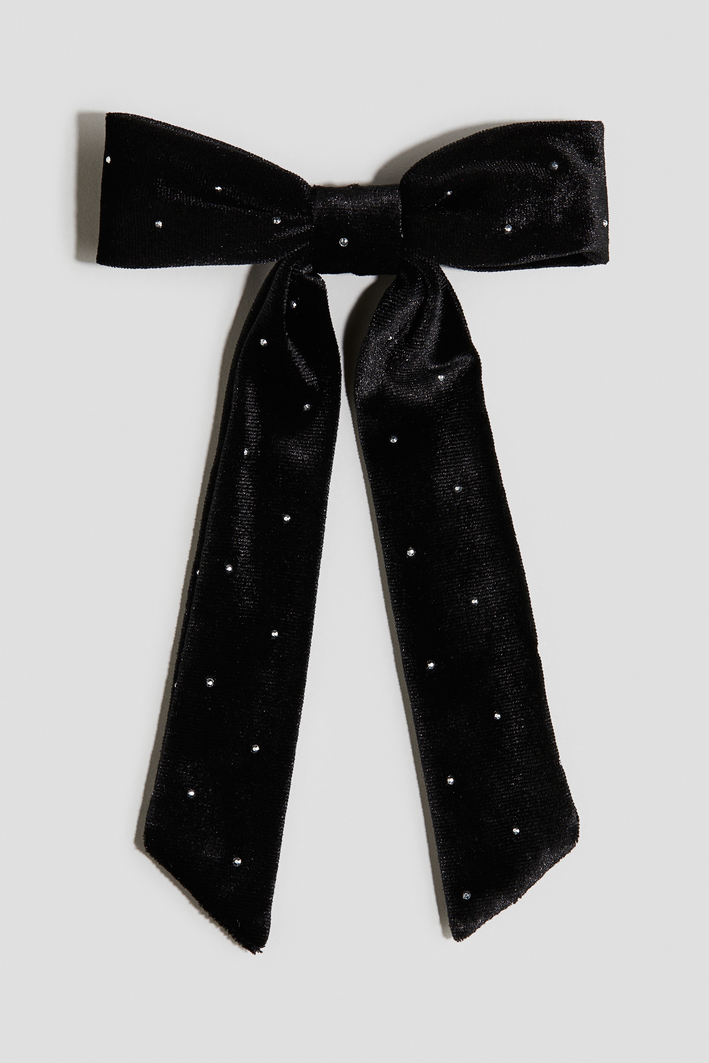 Hårspänne med rosett - Svart