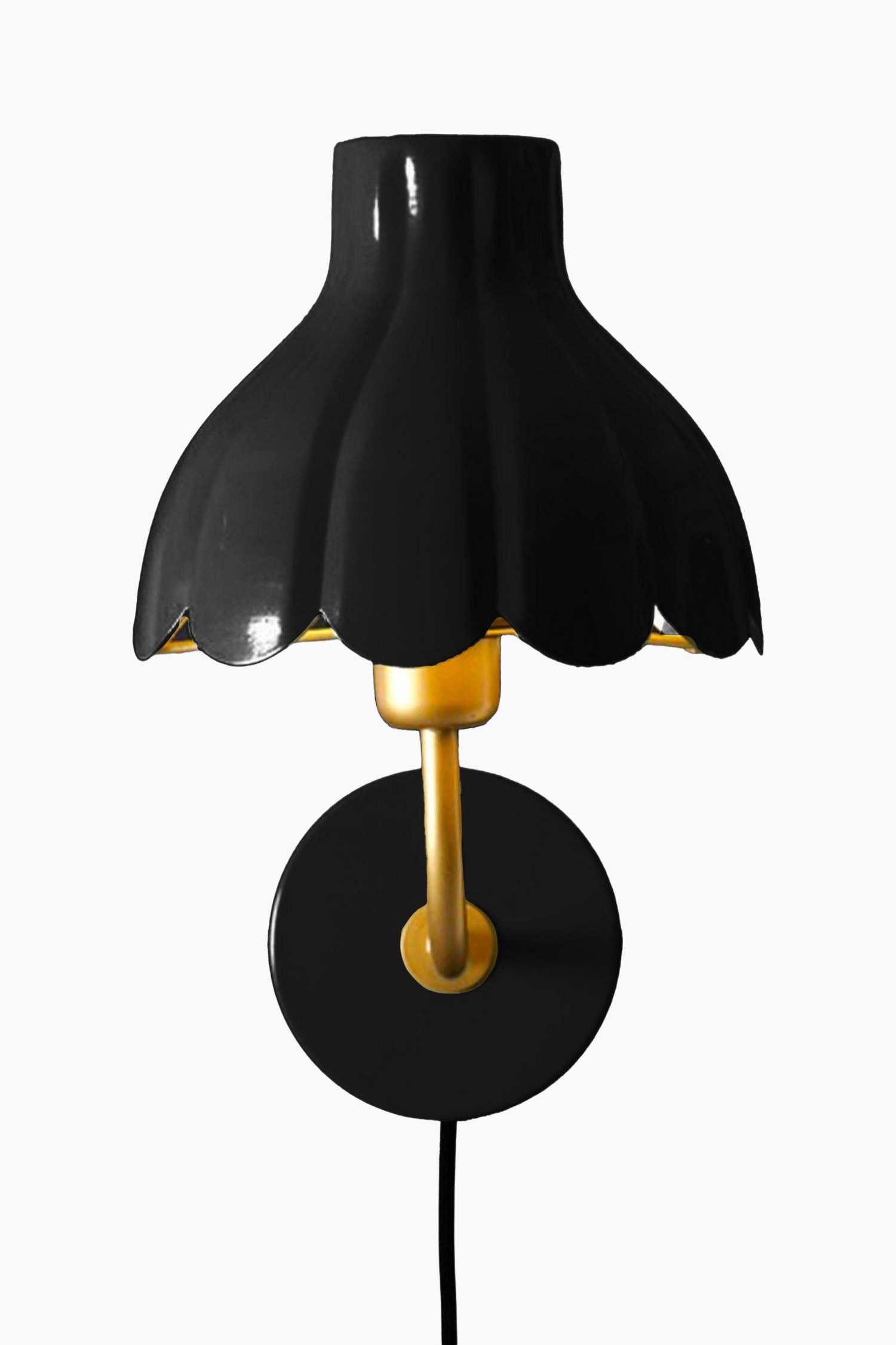 PR Home - Wells Wandlamp 21cm - Zwart