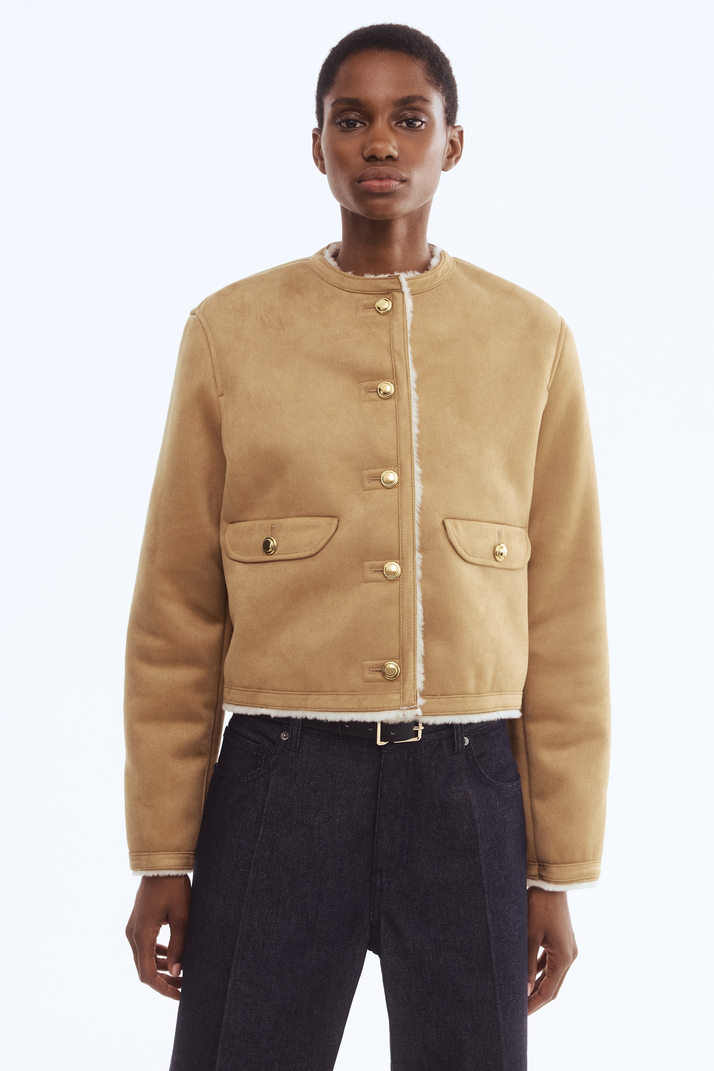 Pile-lined jacket