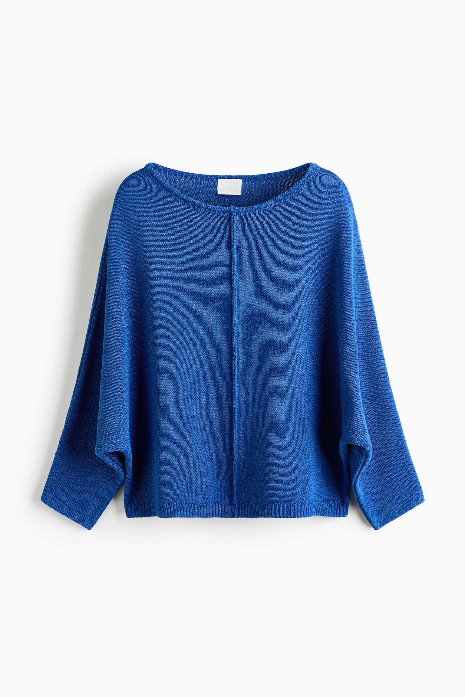 Yarasa Kollu Kazak - Bright blue/Red/Krem/Çizgili