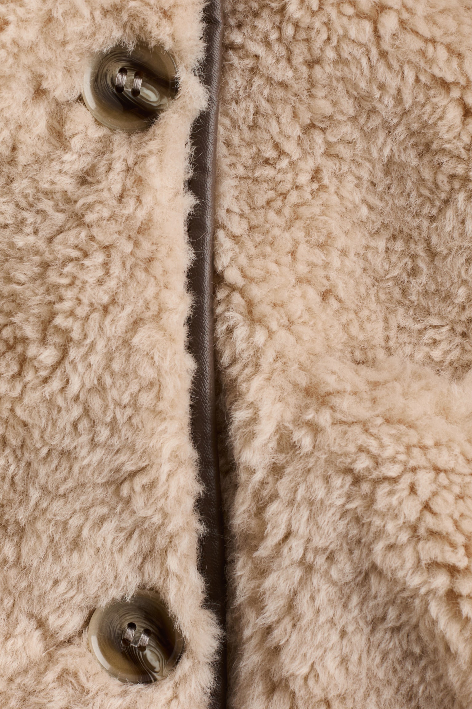 Teddy jacket - Beige/Brown - 7