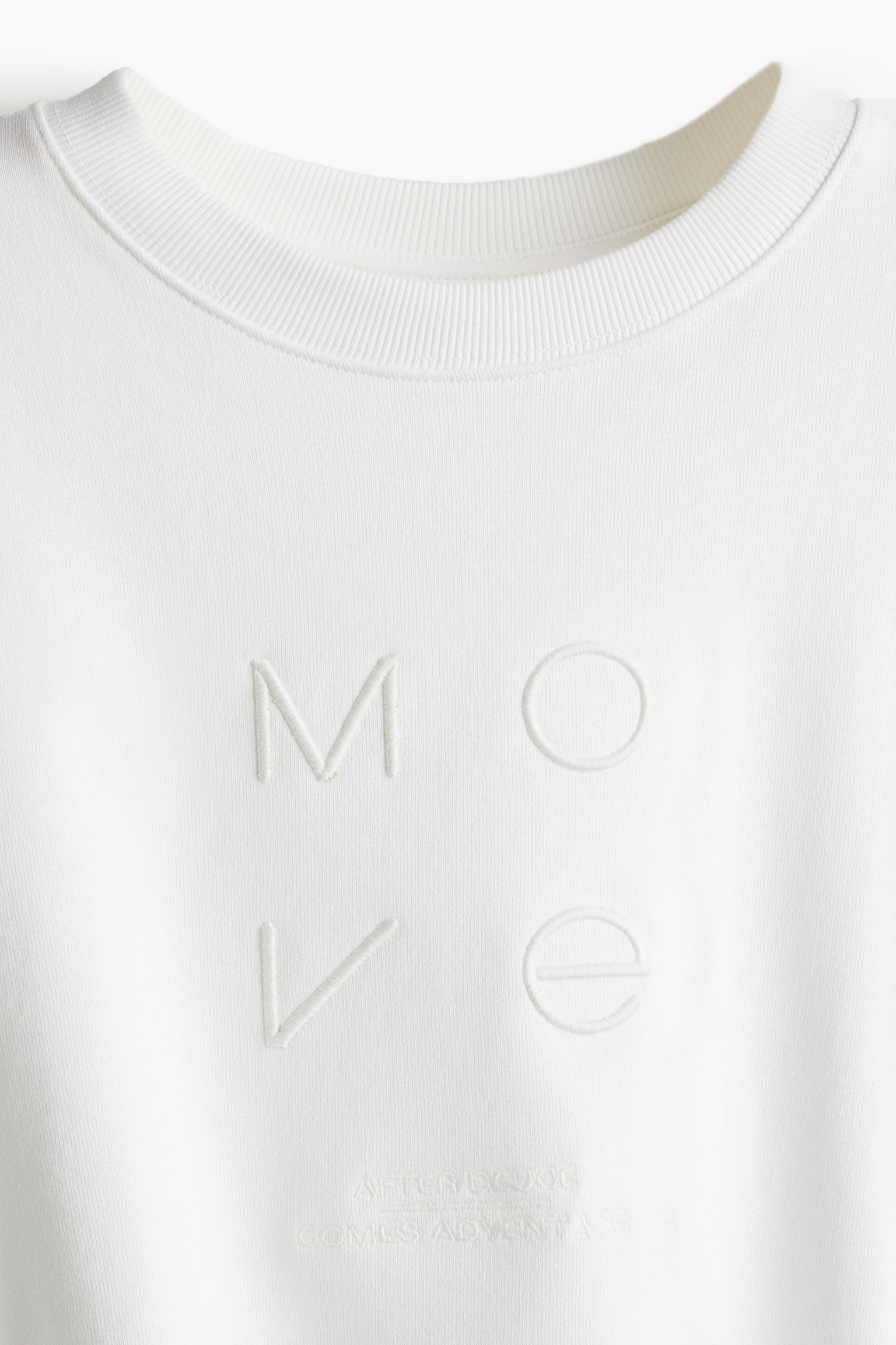 Sports sweatshirt in DryMove™ - White/Move/Black/Light grey marl - 6