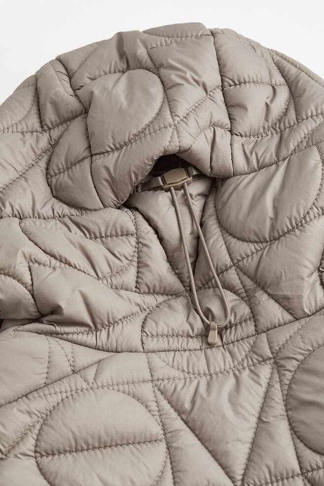 H&M+ THERMOLITE® quilted popover jacket - Beige - 2