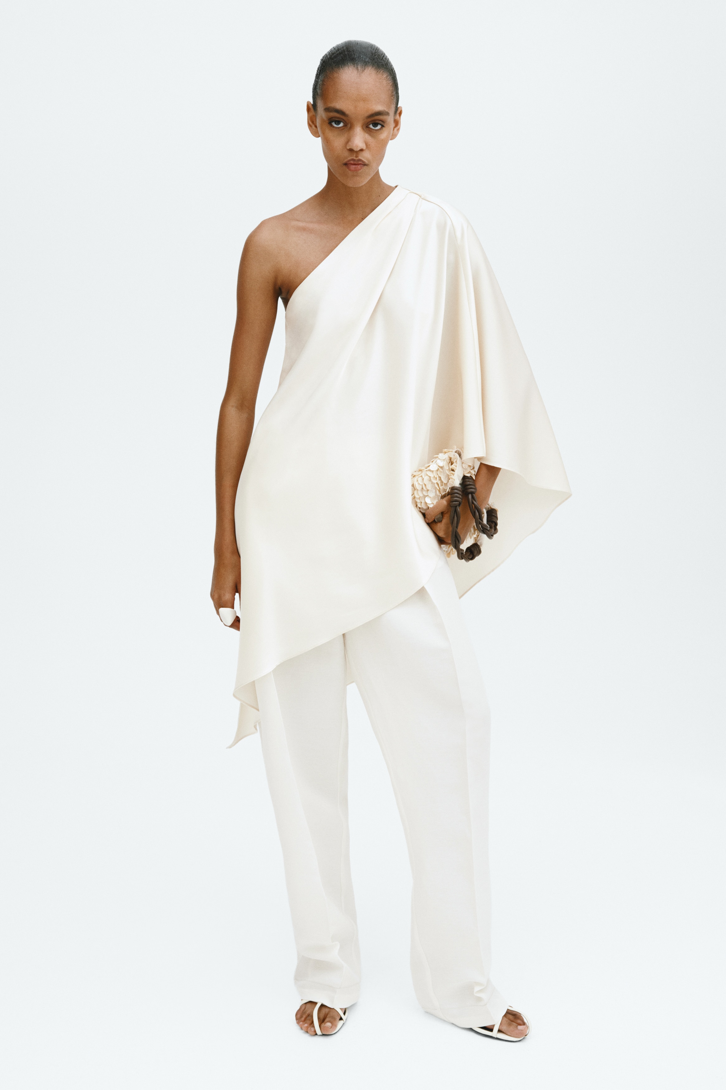 One-Shoulder Satin Top from H&M - $49.99