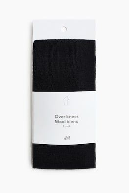 Overknee-strumpor i ullmix