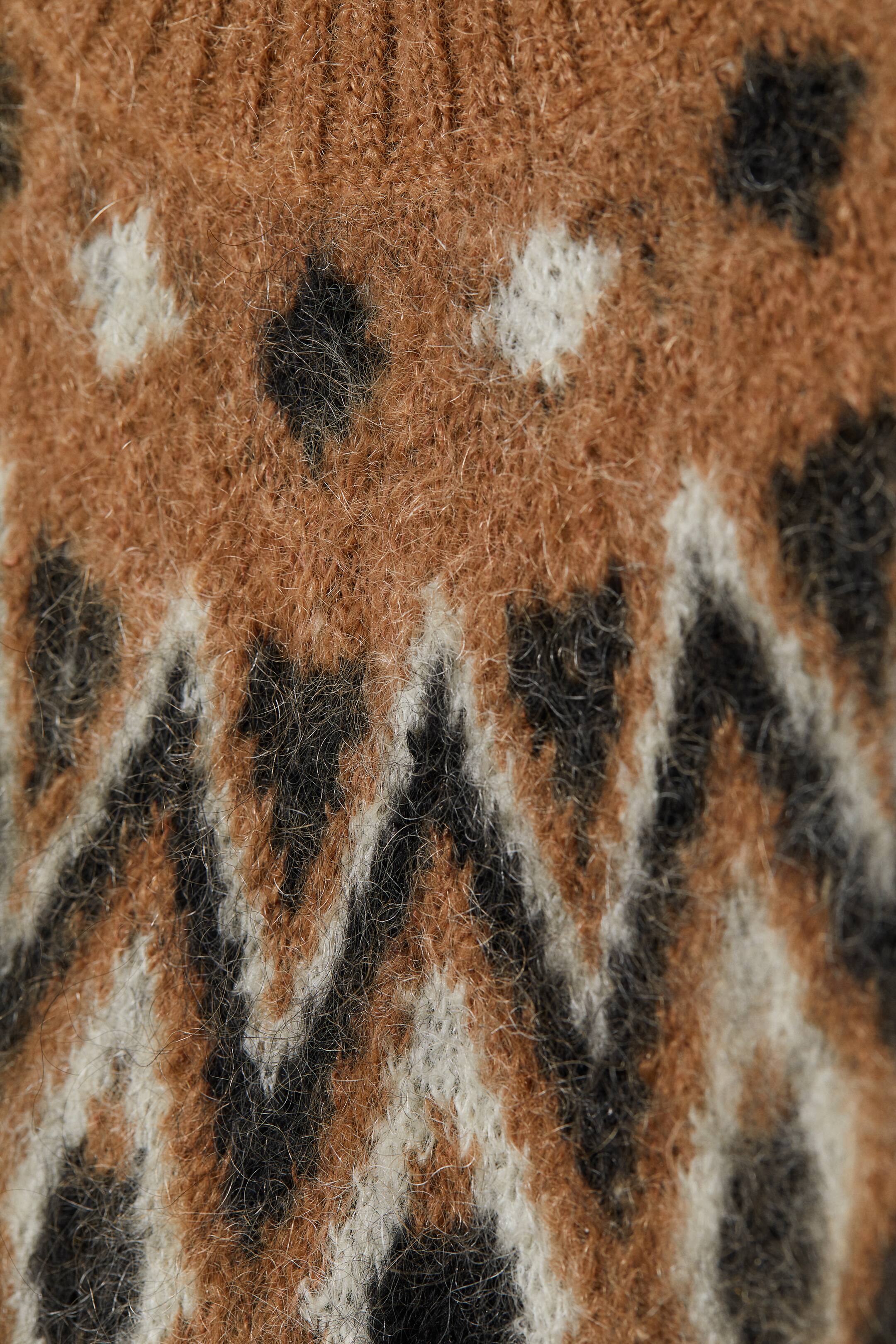 Agrandir l'image: Pull en laine mélangée - Marron/motif - FEMME | H&M FR 2