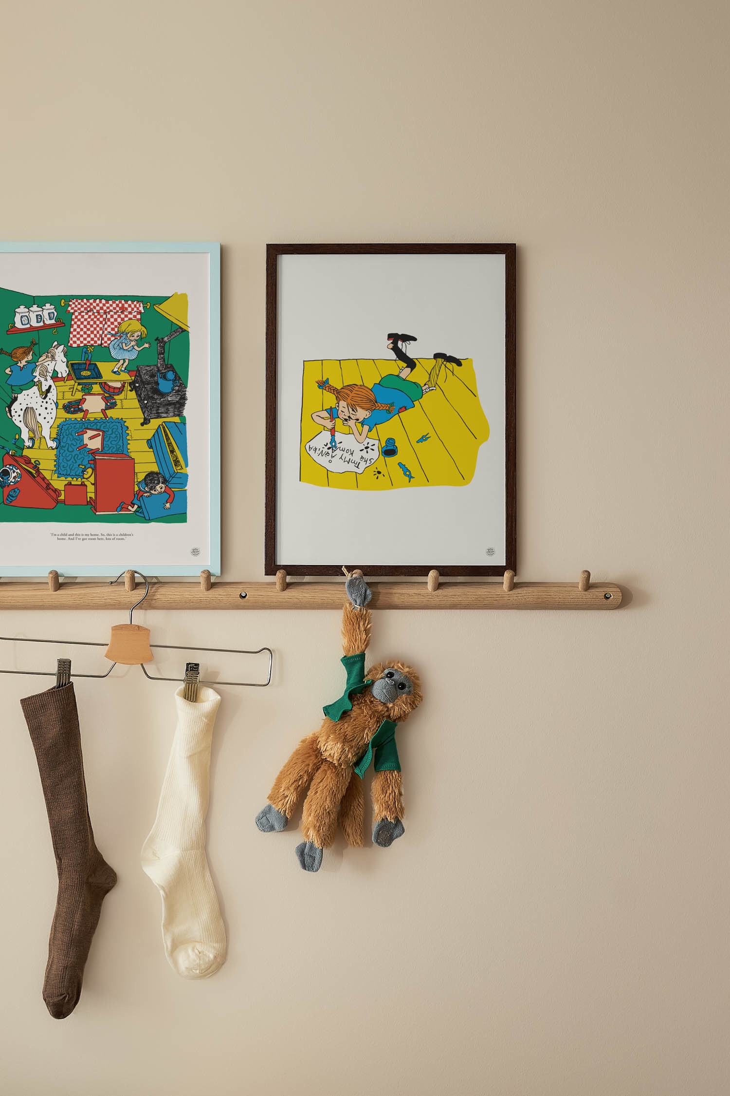 Pippi Writing Poster - Yellow