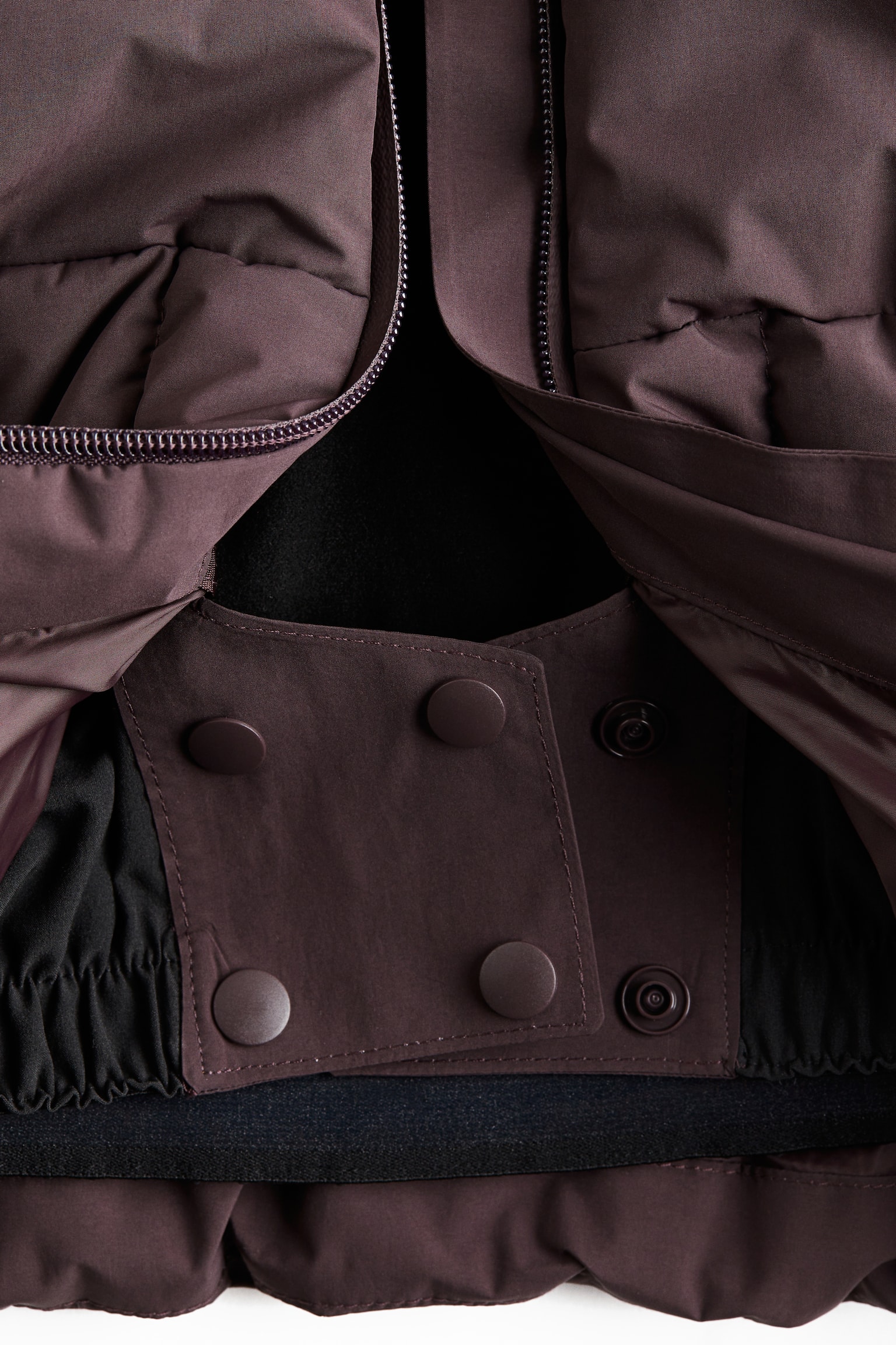 Padded ski jacket with ThermoMove™ - Aubergine purple/Cream - 7