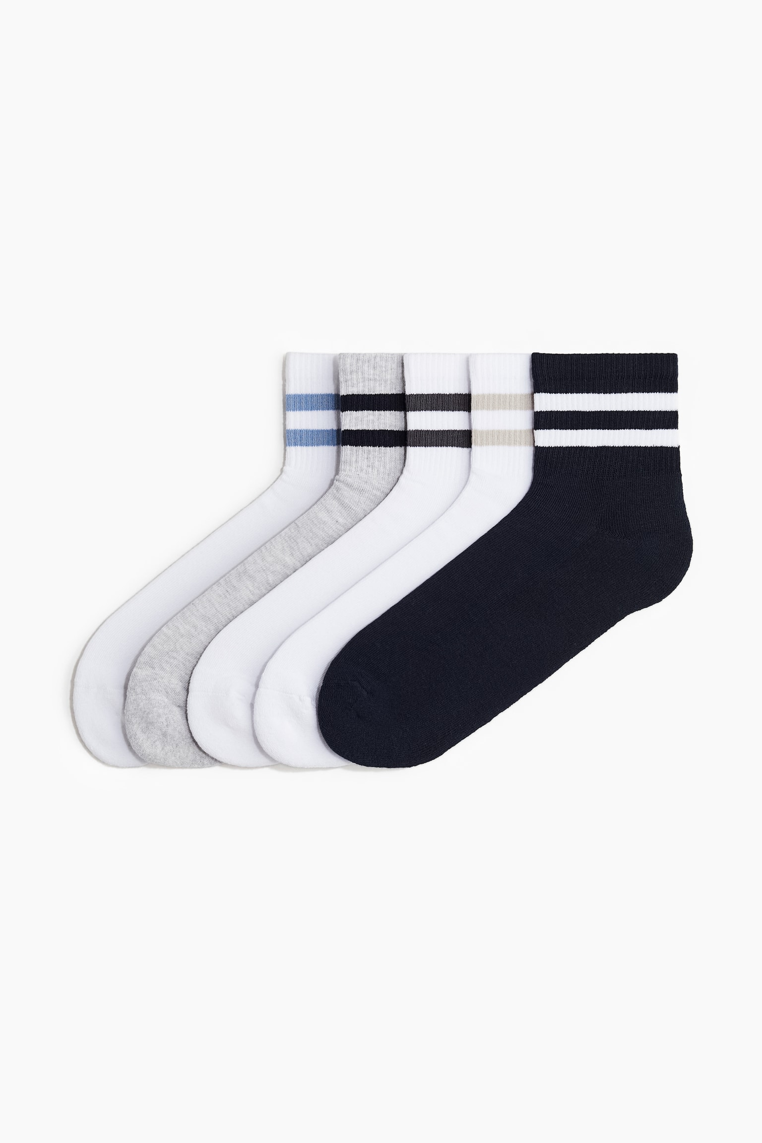 5-pack Socks - Grey marle - 1