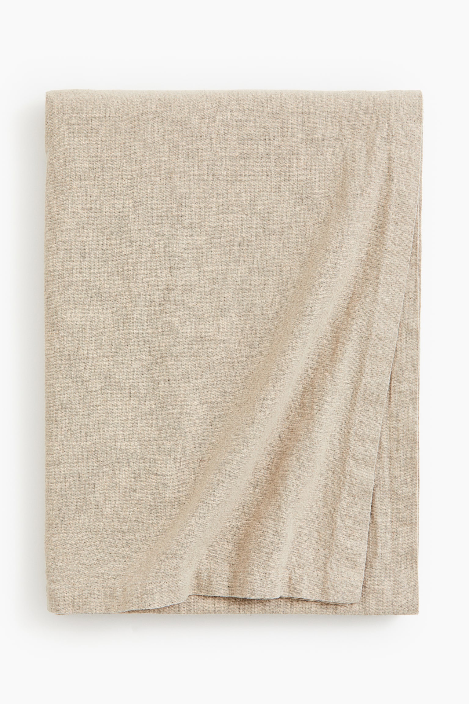 Linen-blend tablecloth - Beige/Brown/Brown/White/Light mole/Light rust red - 1