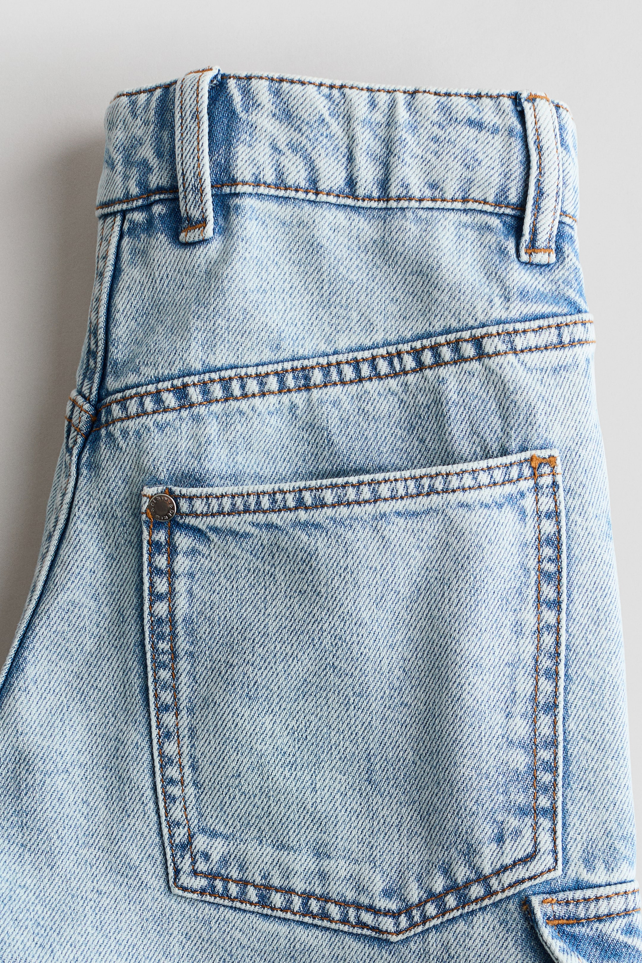 Denim Cargo Shorts