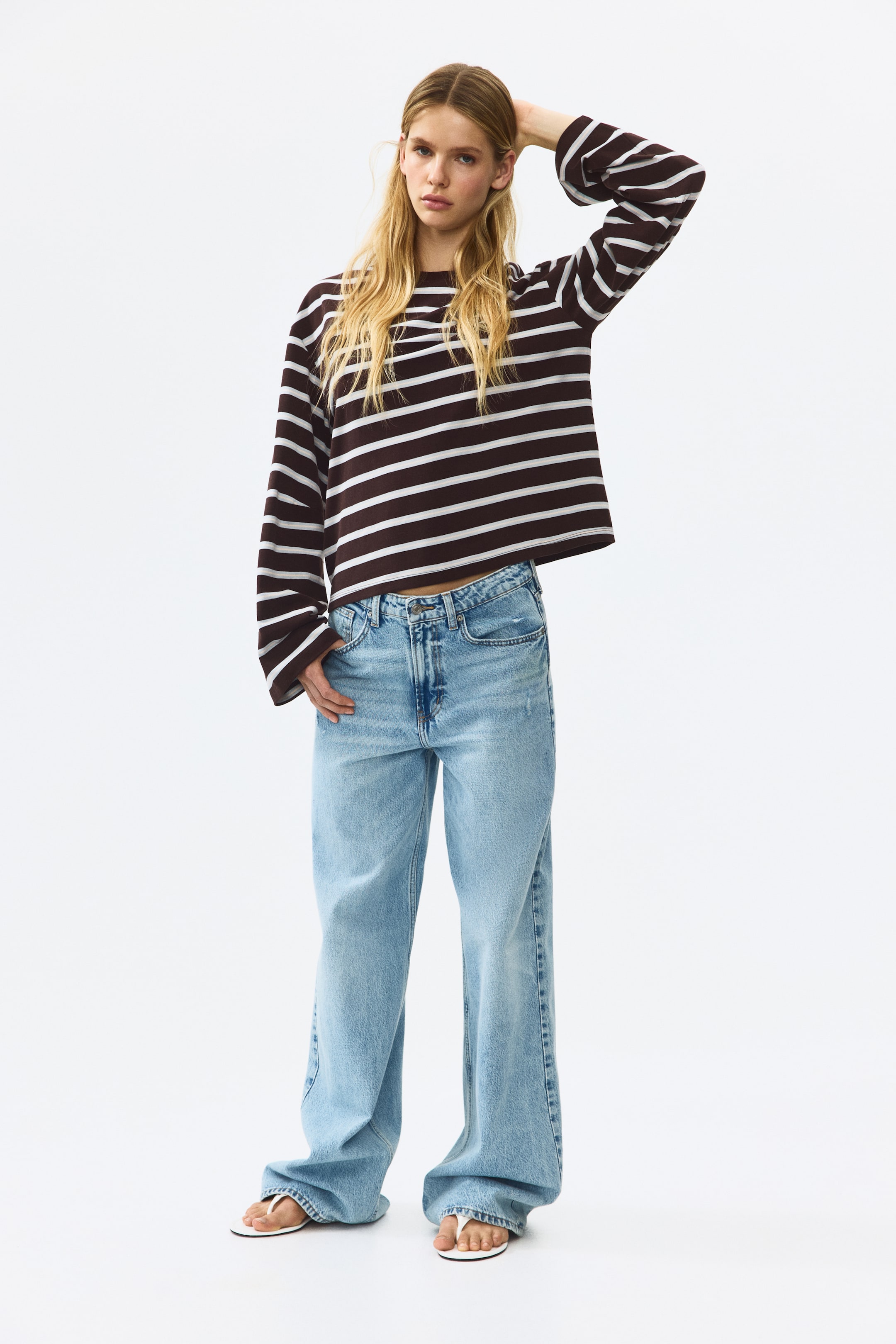 Long-Sleeved Cotton Top