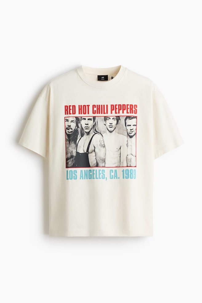 T-shirt Grande Taille - Crème/Red Hot Chili Peppers/Noir/NASCAR/Noir/NASCAR/Noir/Bob Marley/Blanc/Les Dents de la mer/Noir/Iron Maiden/Jaune/Matisse/Noir/Rolling Stones/Blanc/Pink Floyd - 1