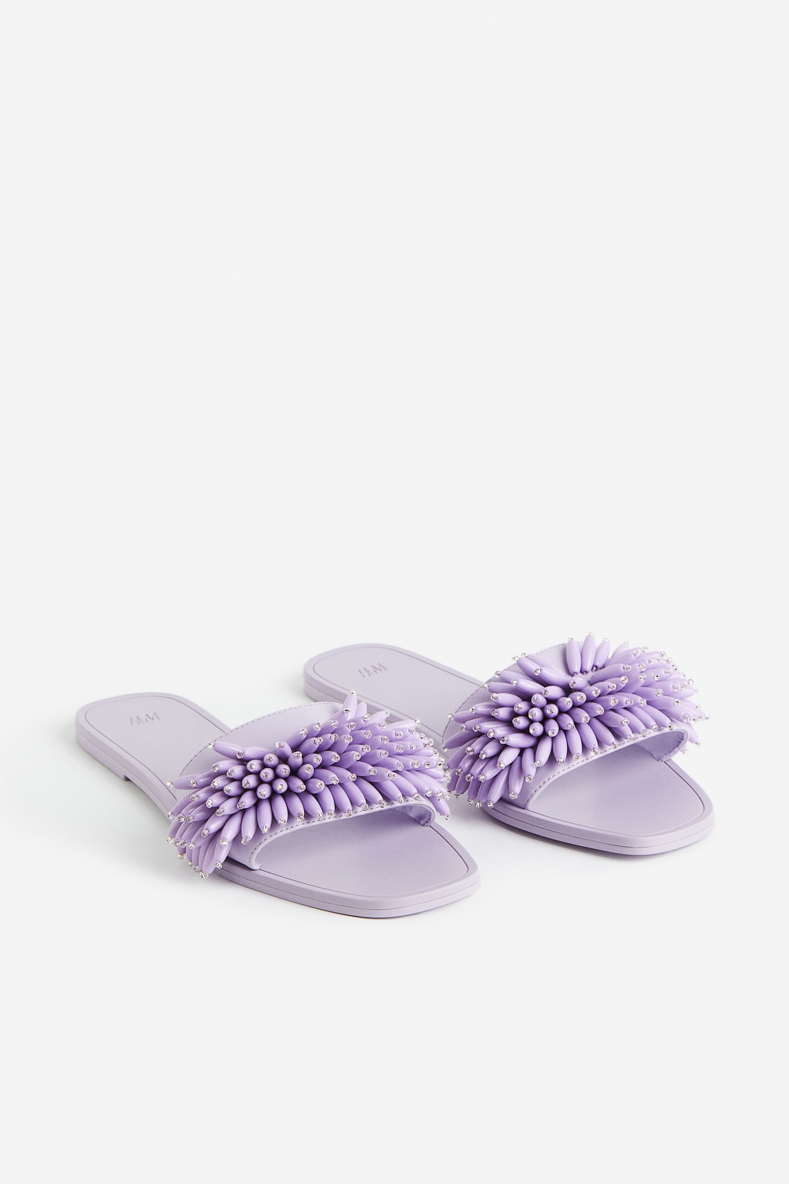 Beaded mules - Light purple - 3