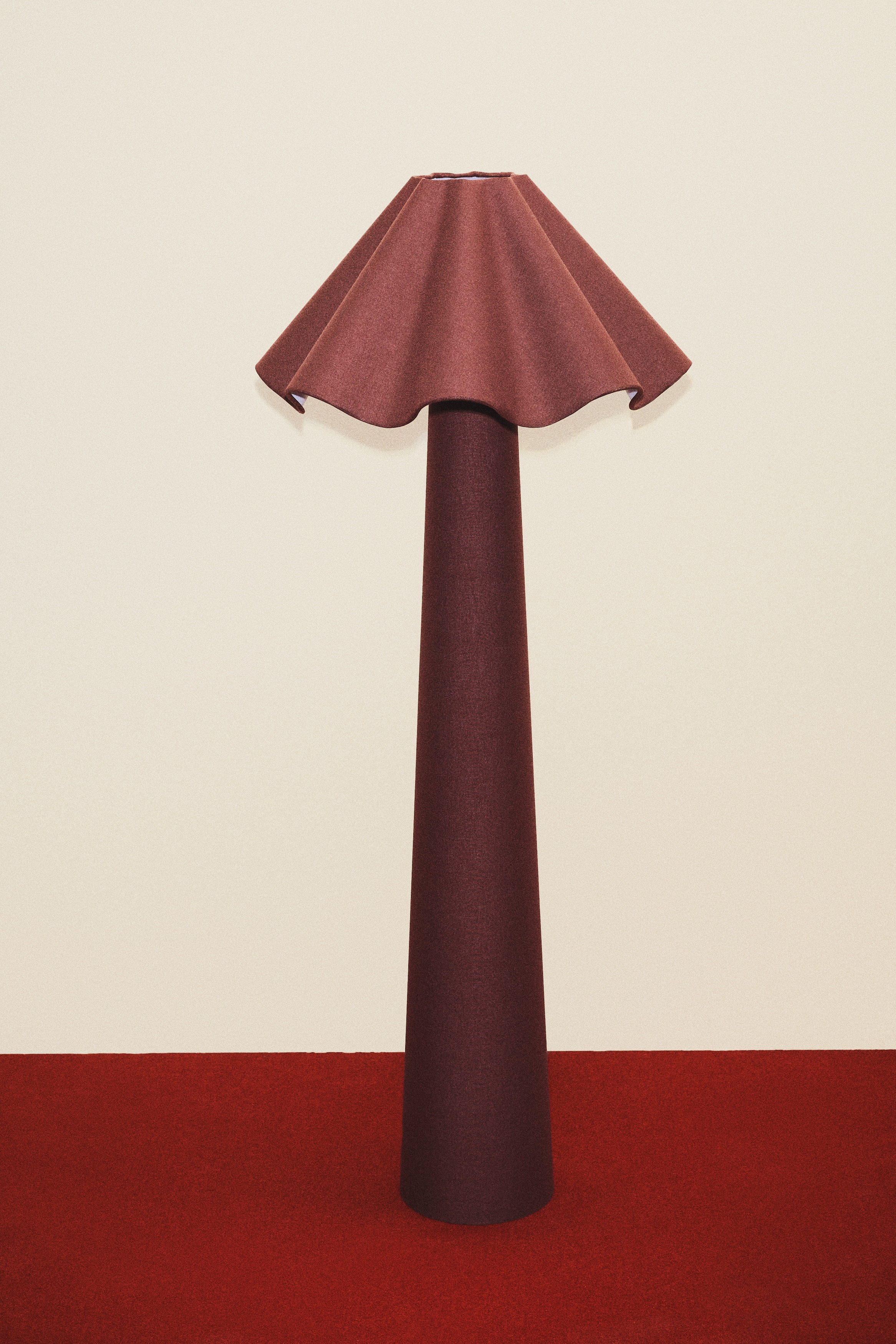Wavy floor lamp - Burgundy