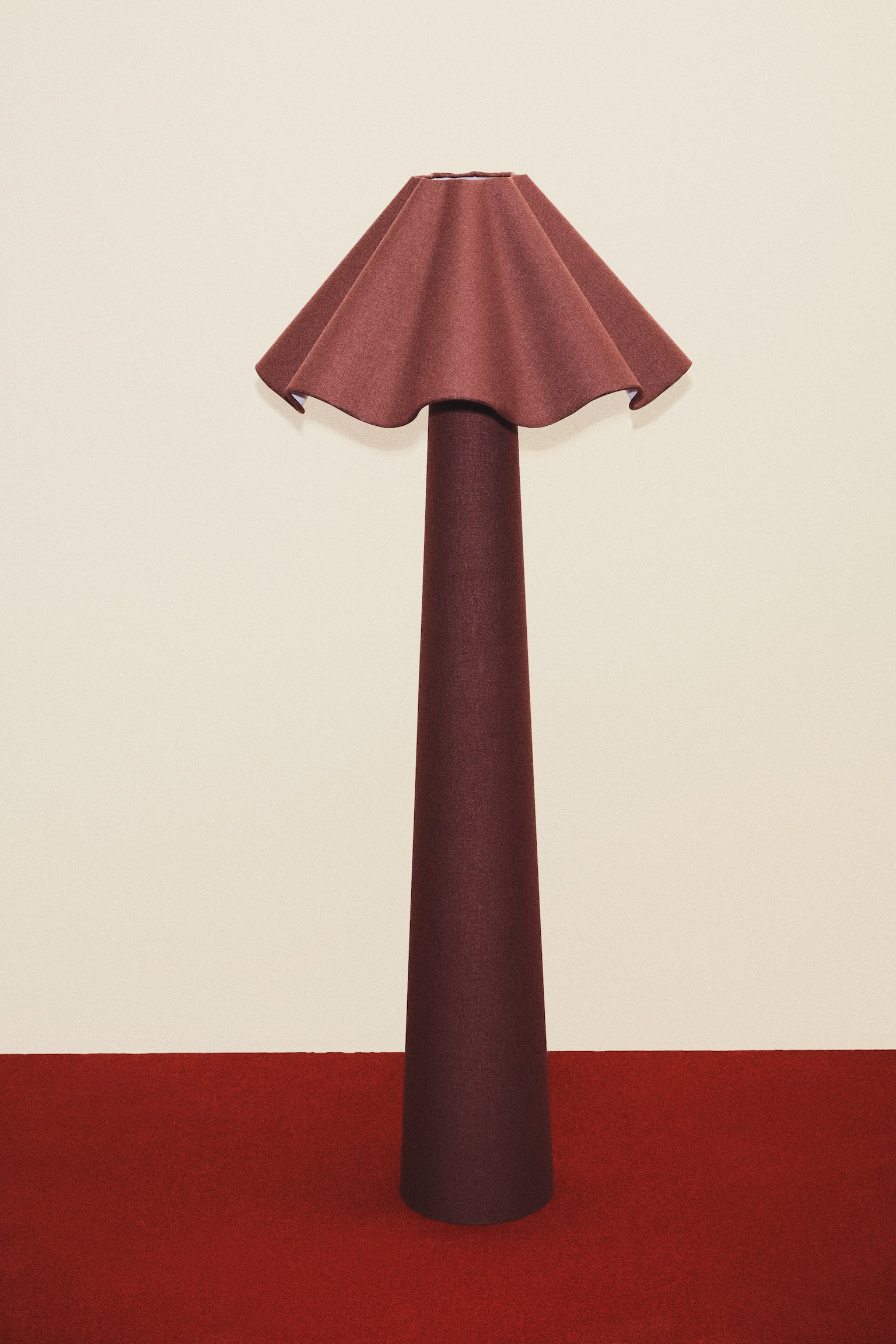 Wavy floor lamp - Burgundy - 1