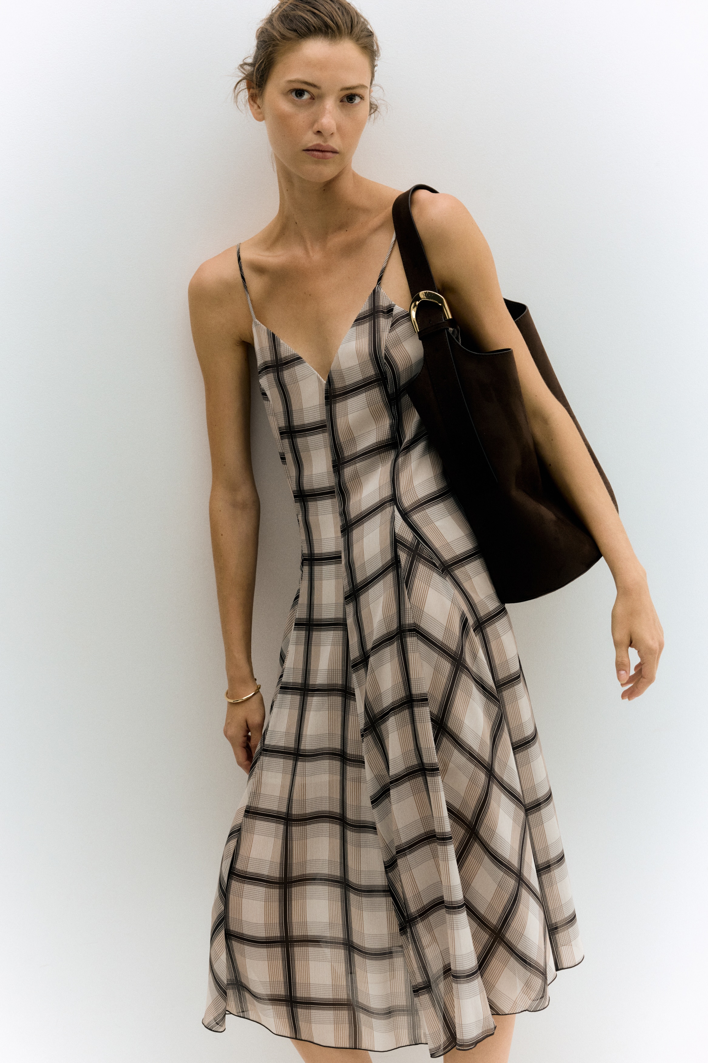 Flared strappy dress