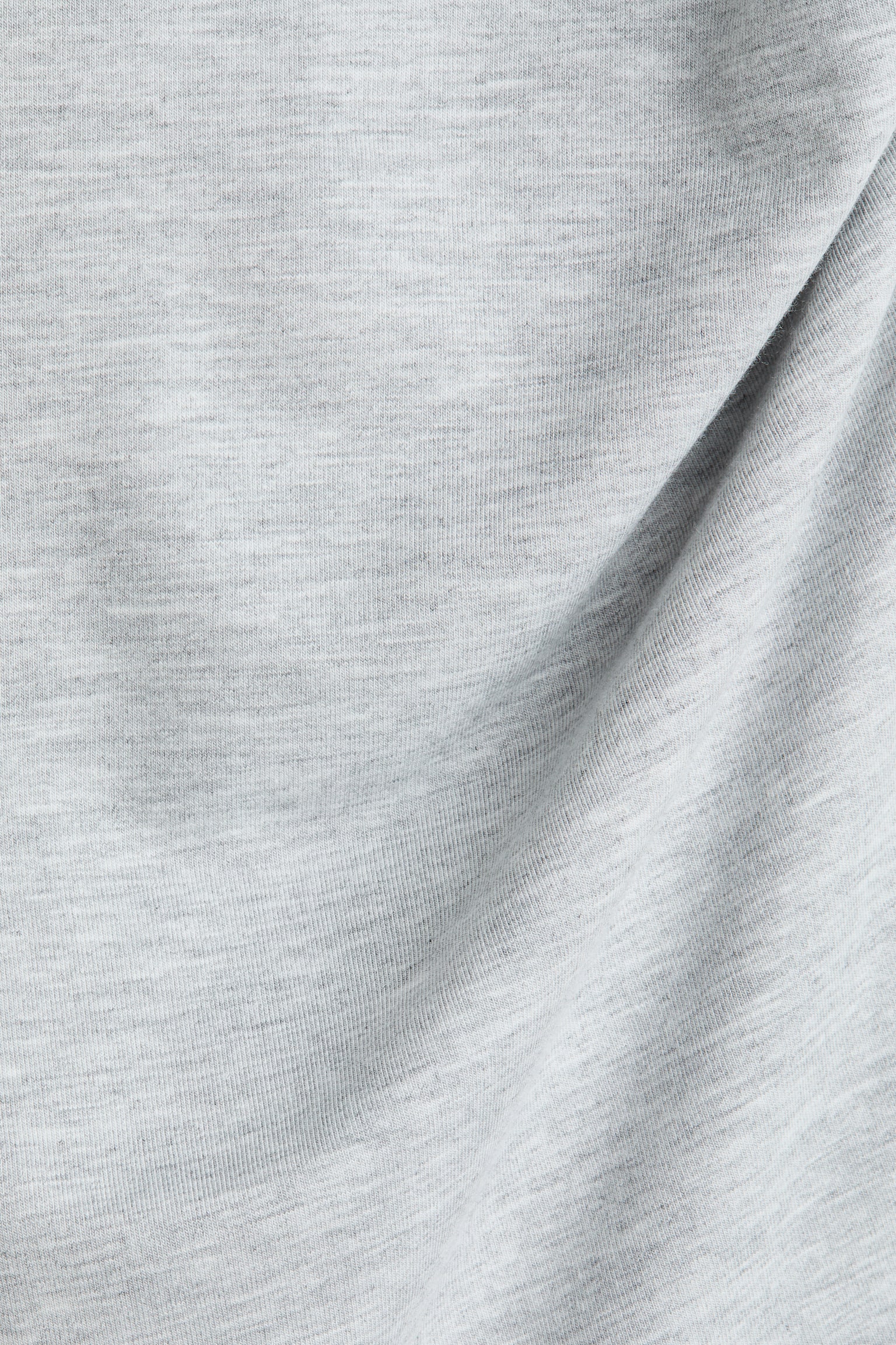 Asymmetrisches Top mit Turtleneck - Hellgraumeliert - 3