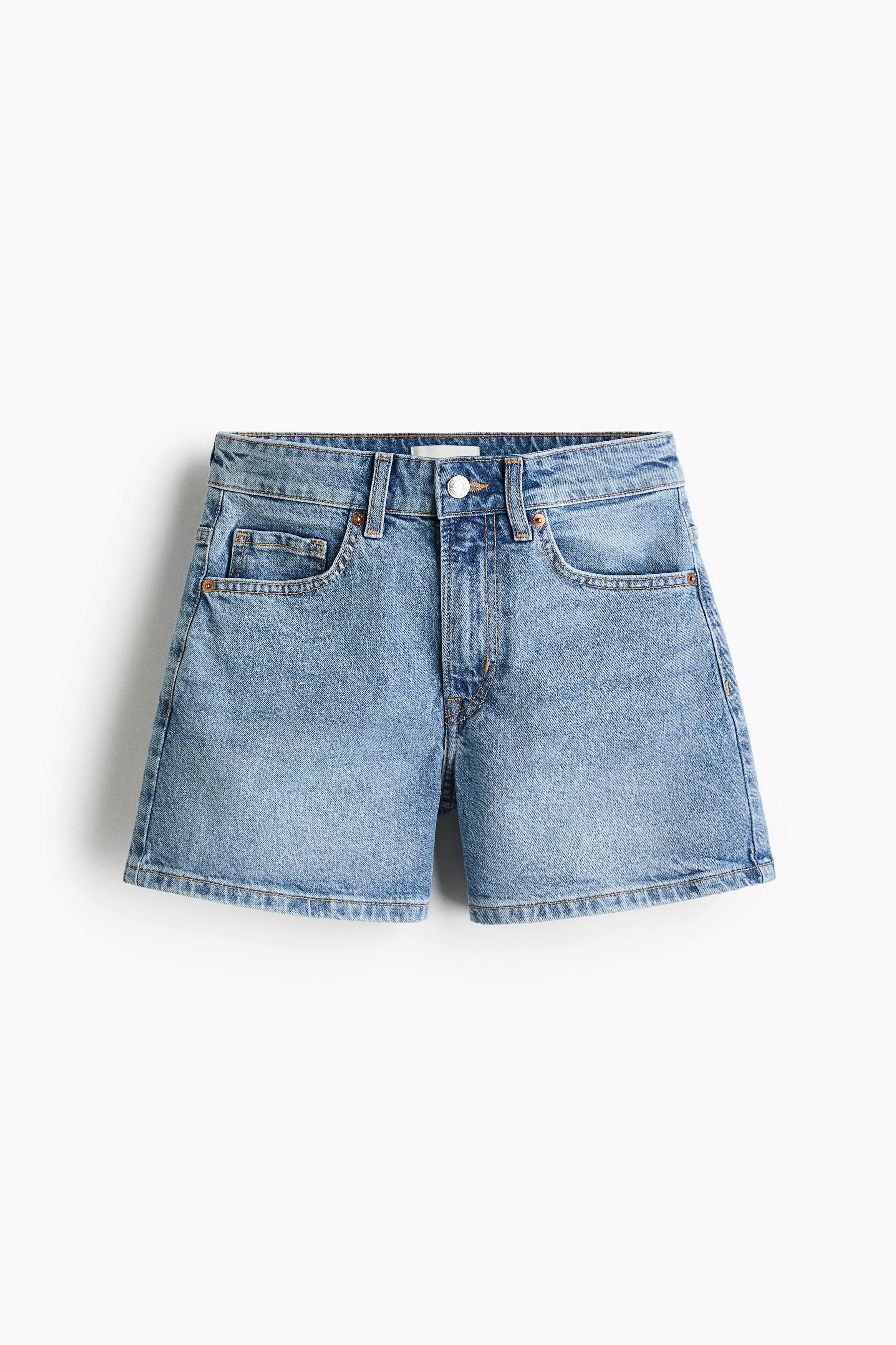 Shorts in denim - Blu denim chiaro/Blu denim