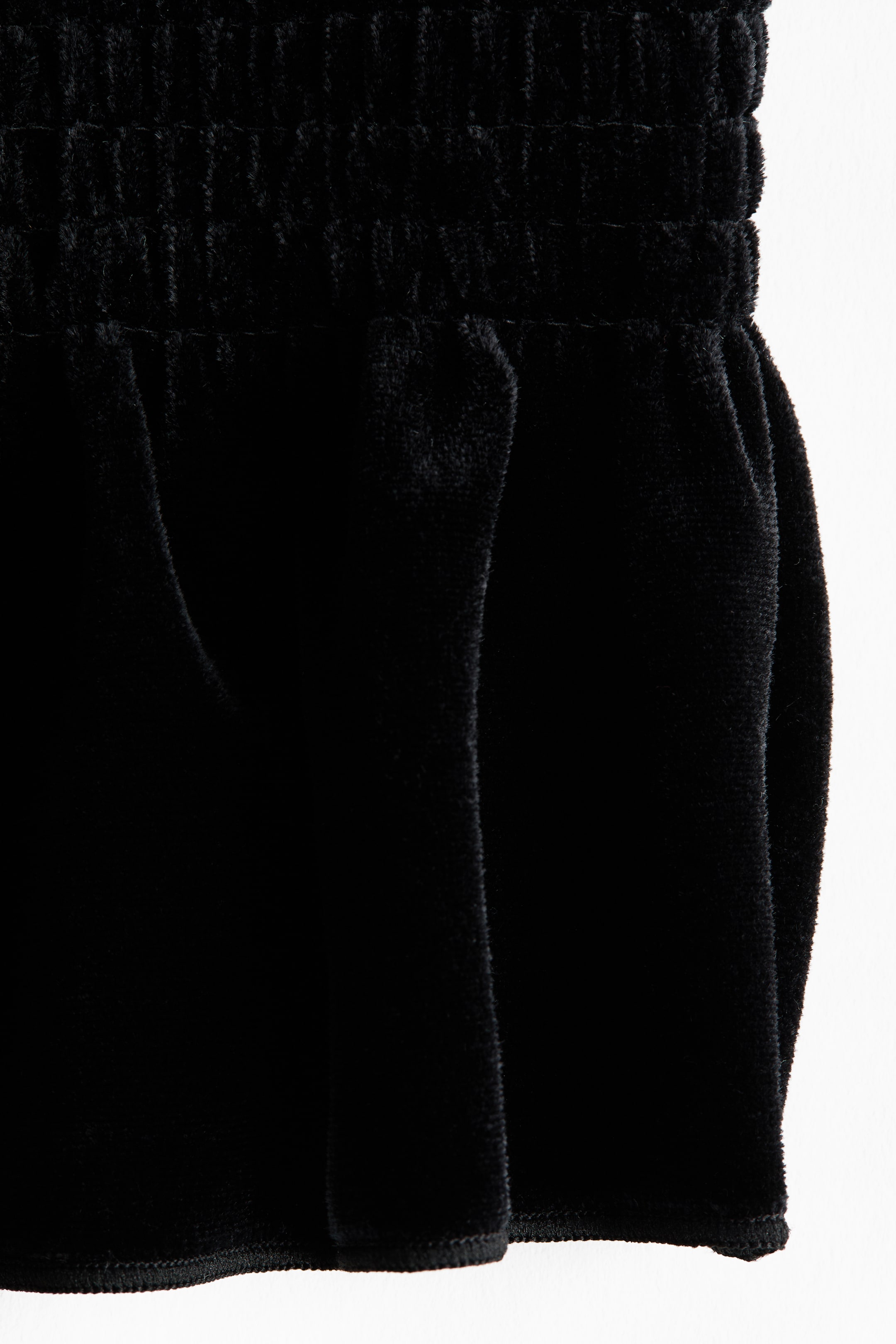 Prikaži veću sliku: Top bando kroja od velura sa žabicama - Crna - Ladies | H&M RS 4