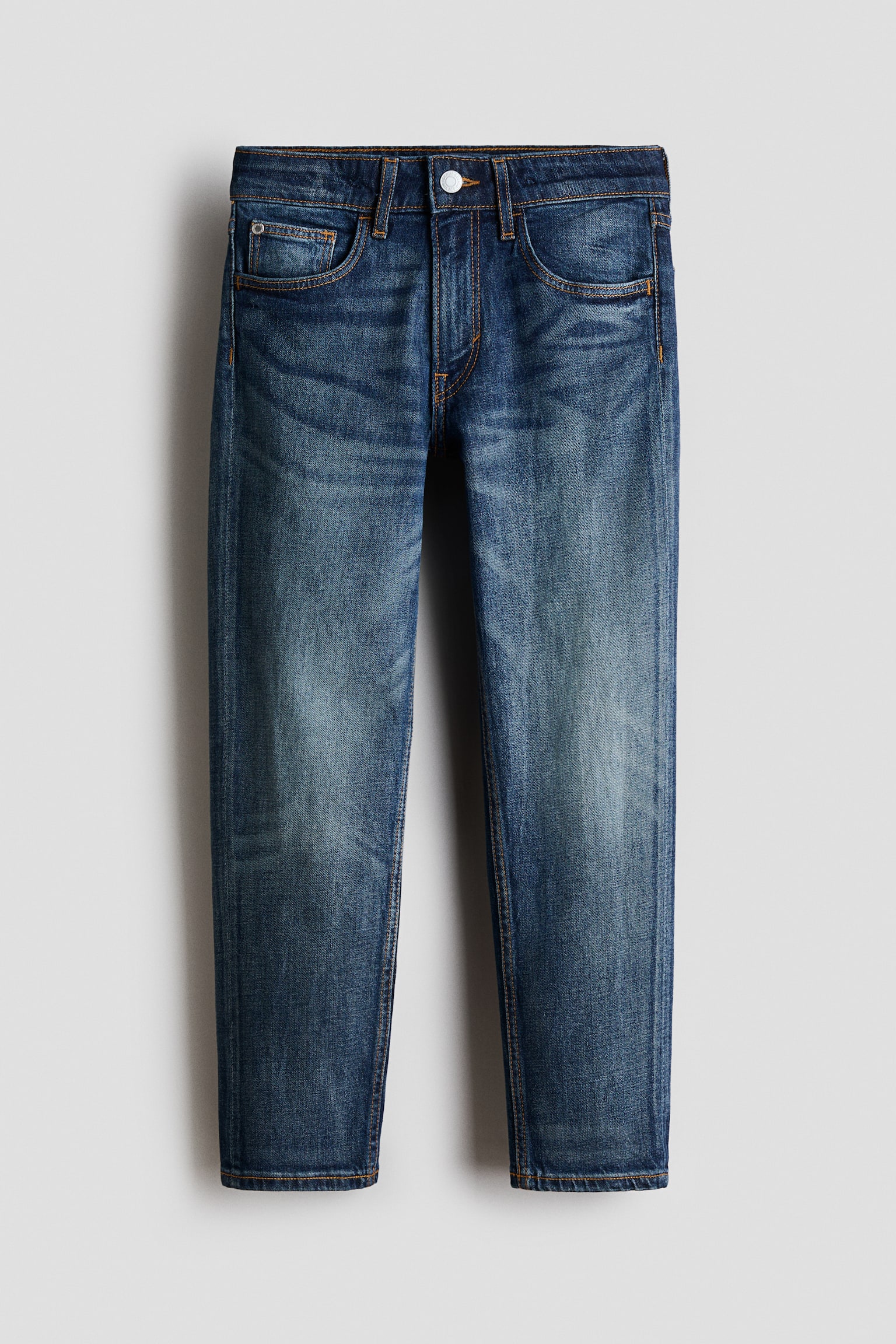 Relaxed Tapered Fit Jeans - כחול ג'ינס כהה/כחול ג'ינס בהיר/כחול ג'ינס - 2
