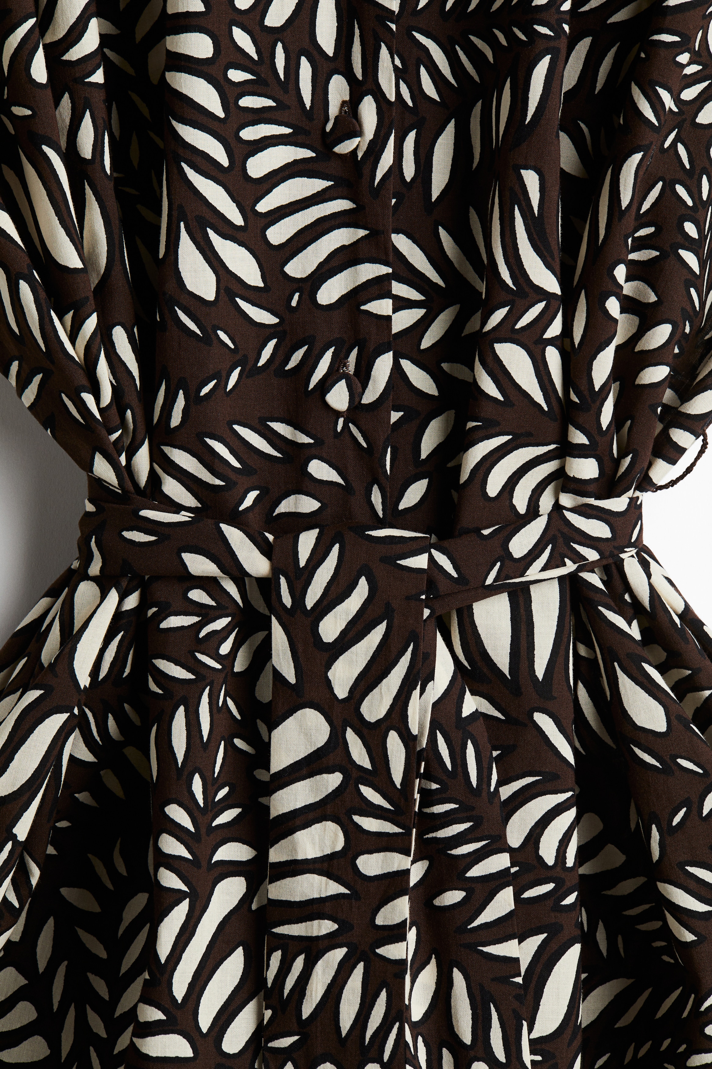 Tie-belt shirt dress