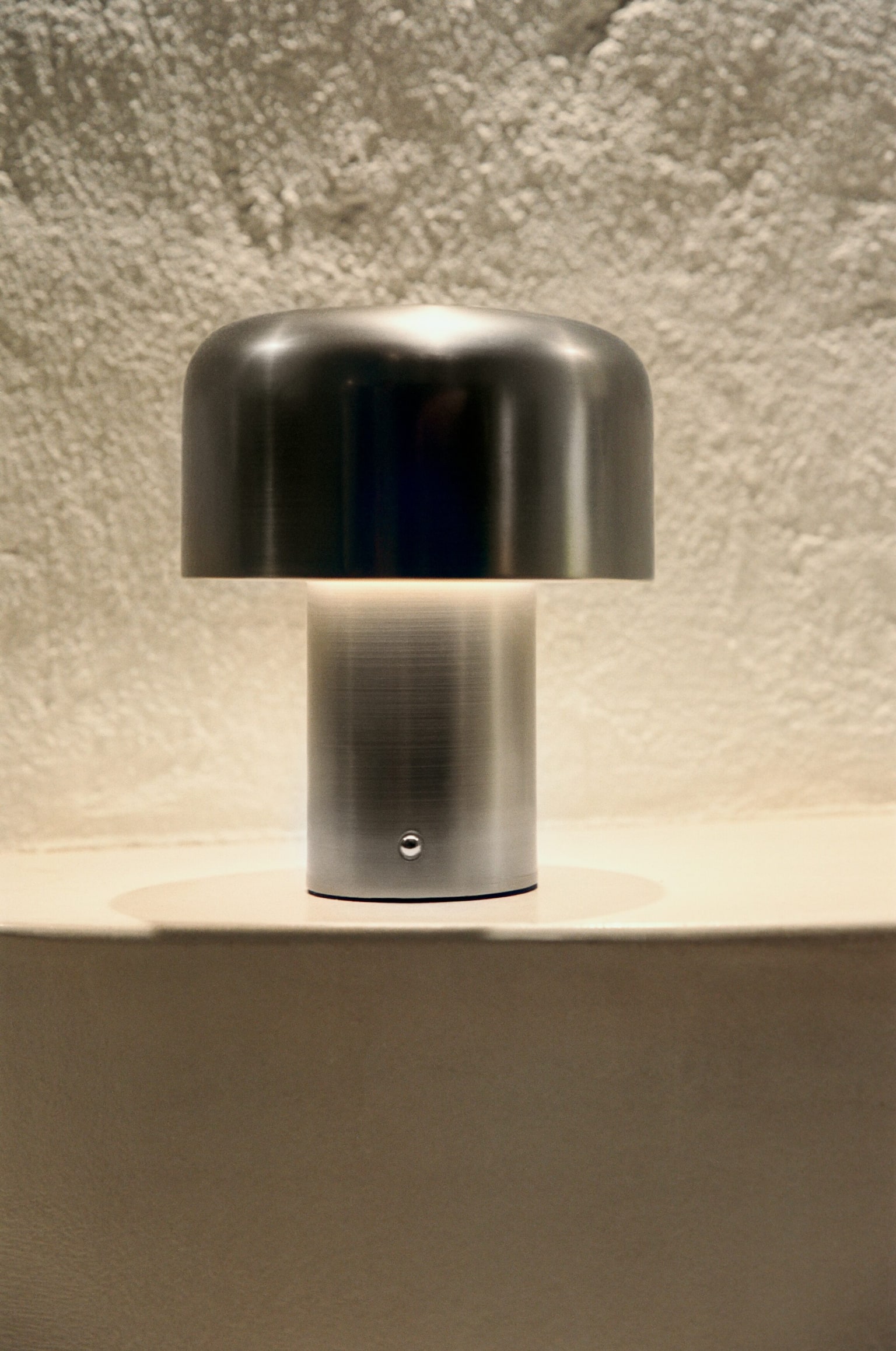 Oppladbar bordlampe - Sølvfarget/Lys beige - 5