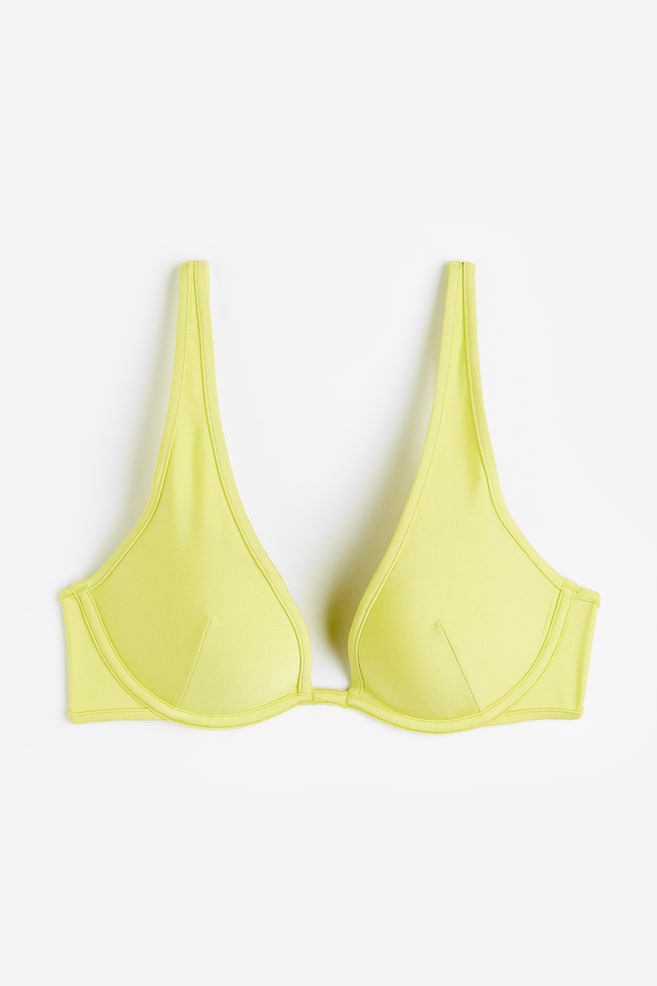 Push-up bikini top - Yellow/Black - 2