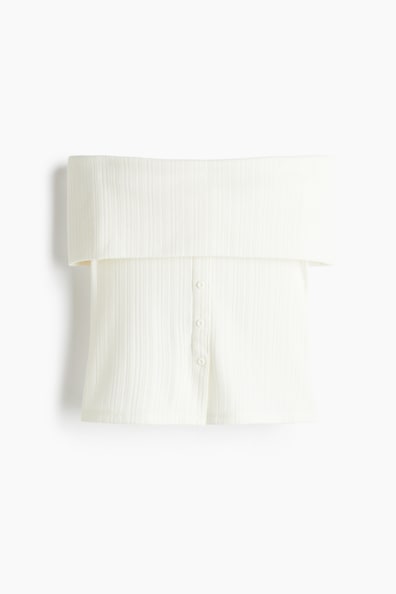 オフショルダートップス