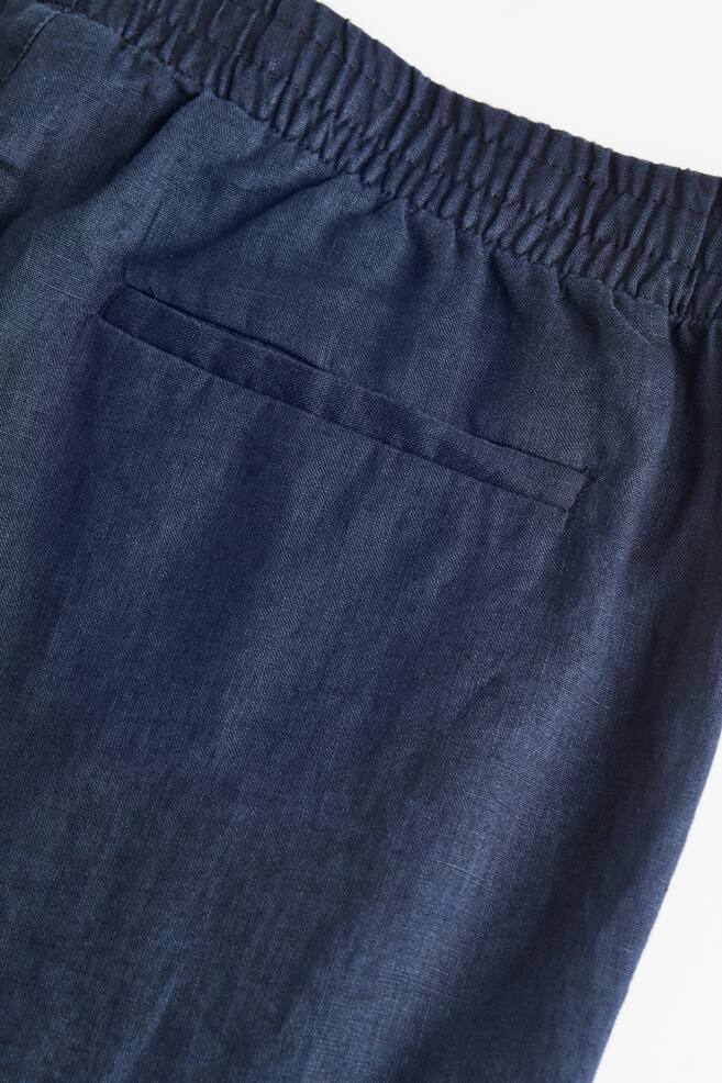 Regular Fit Linen trousers - Navy blue/Light beige/Cream/Black/dc/dc/dc - 3