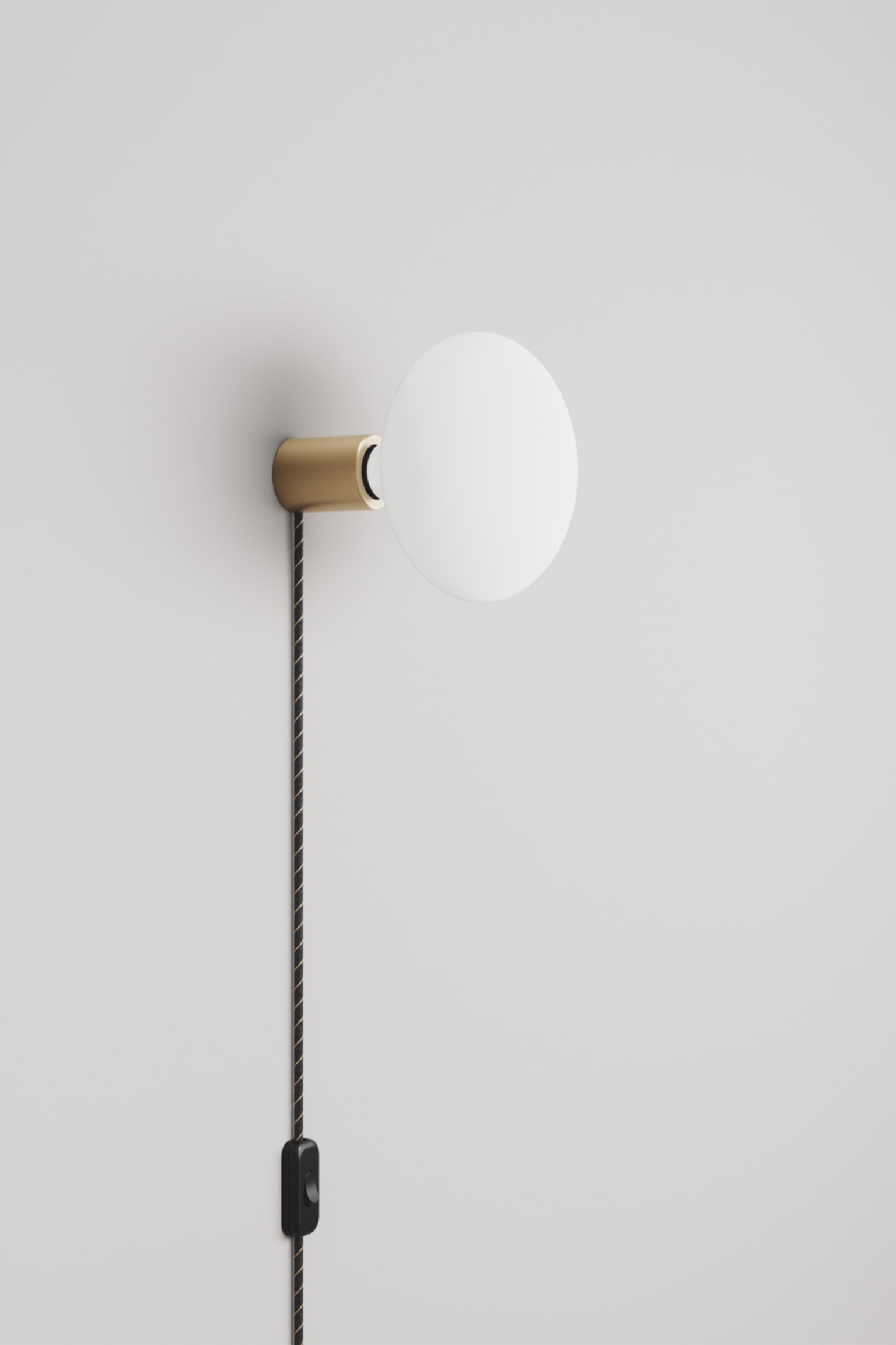 Applique Murale À Brancher Avec Ampoule - Bronze Brossé - 1